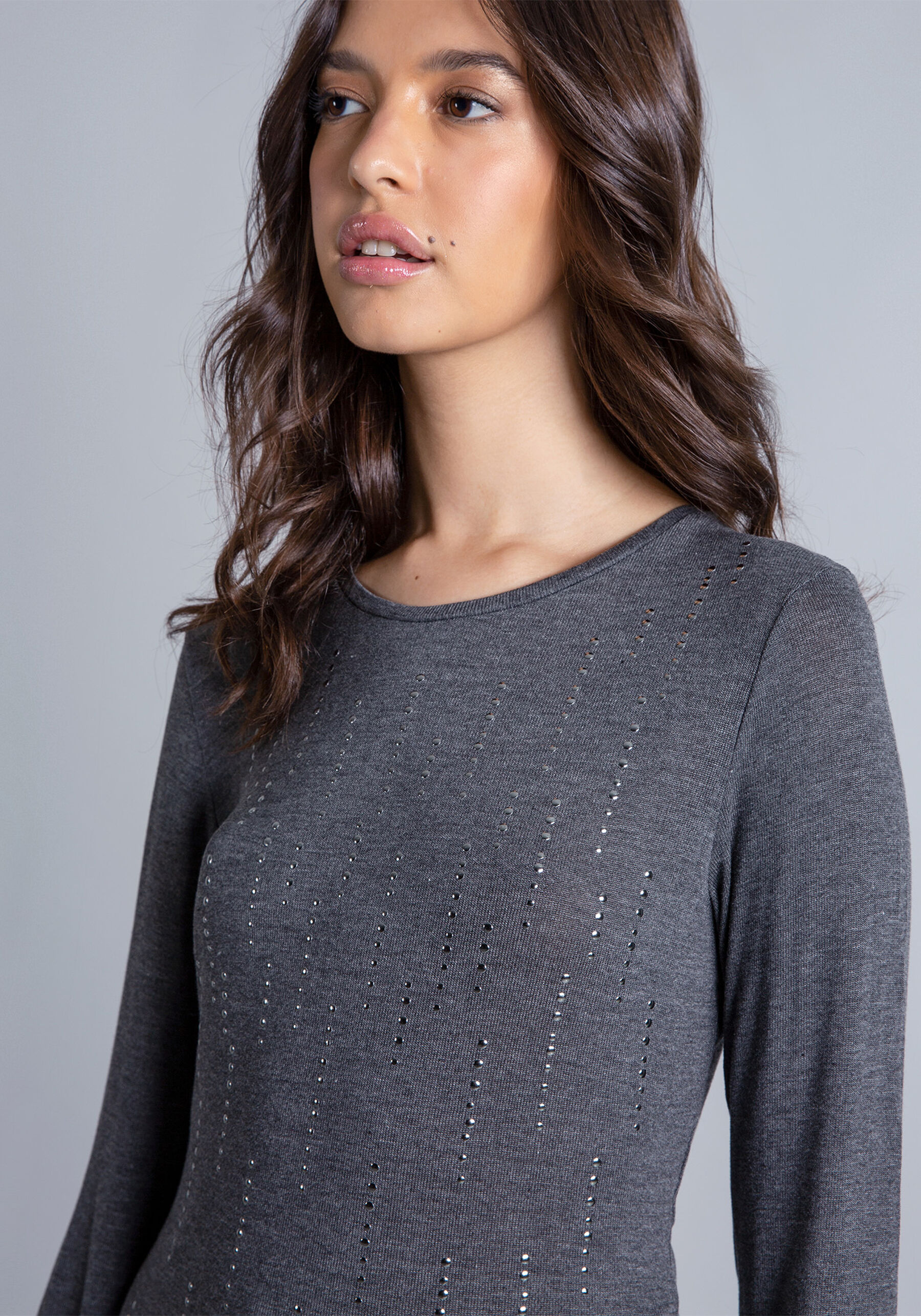 Blusa Manga Longa Strass, . Blusa Manga Longa Strass, , large.
