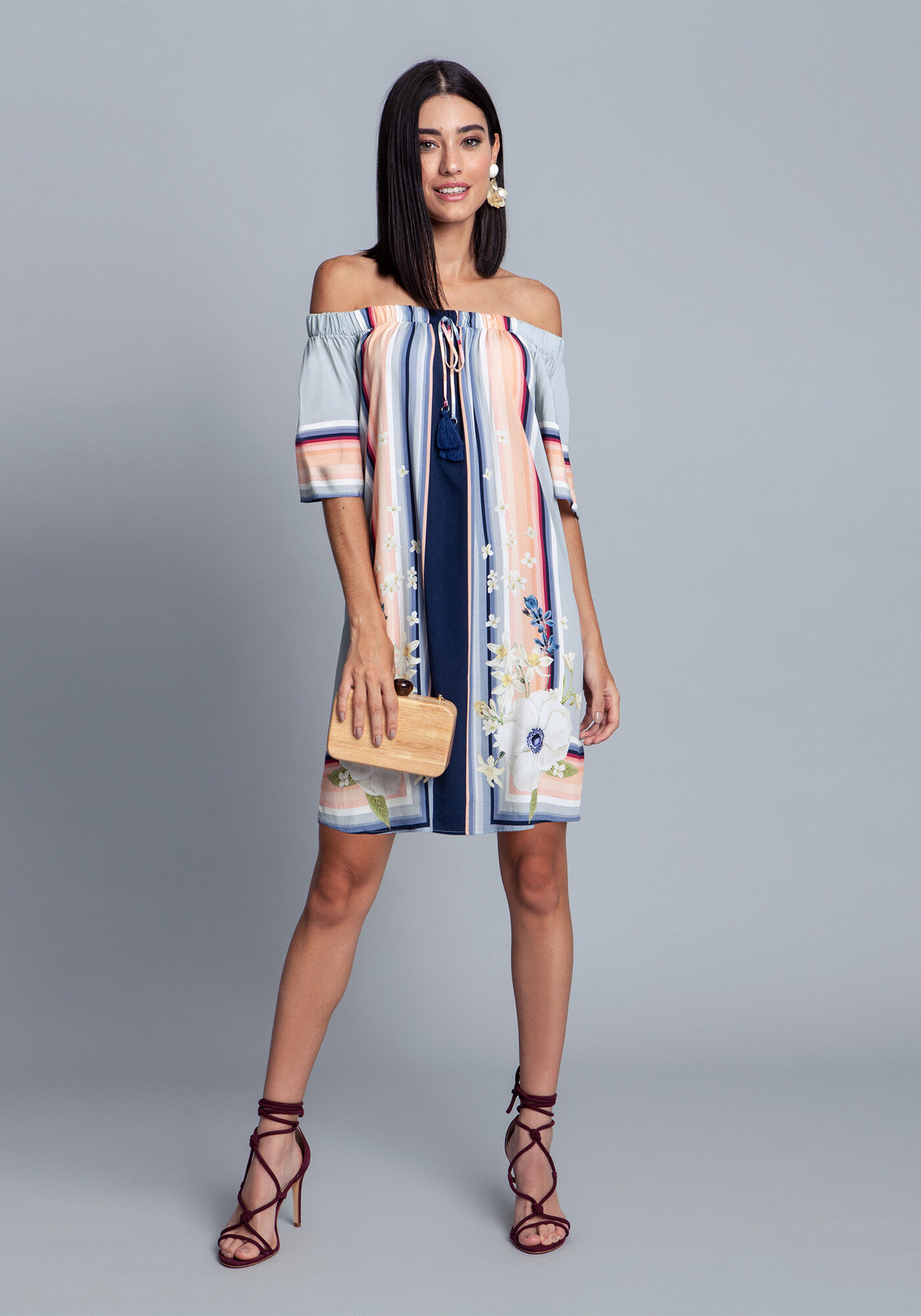 Vestido Tecido Rayon Bali Midi, , large.