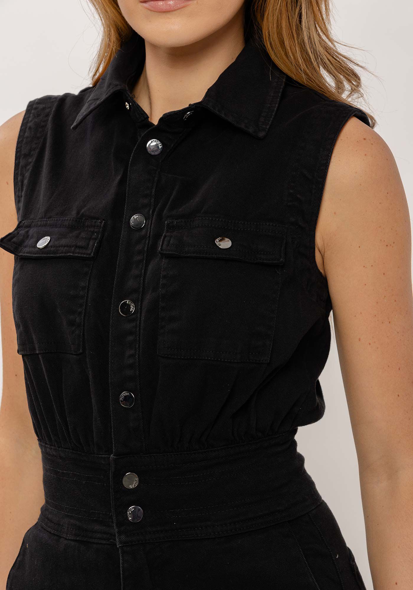 Macac&atilde;o Sarja Longo Utilit&aacute;rio com Bolsos, , large.