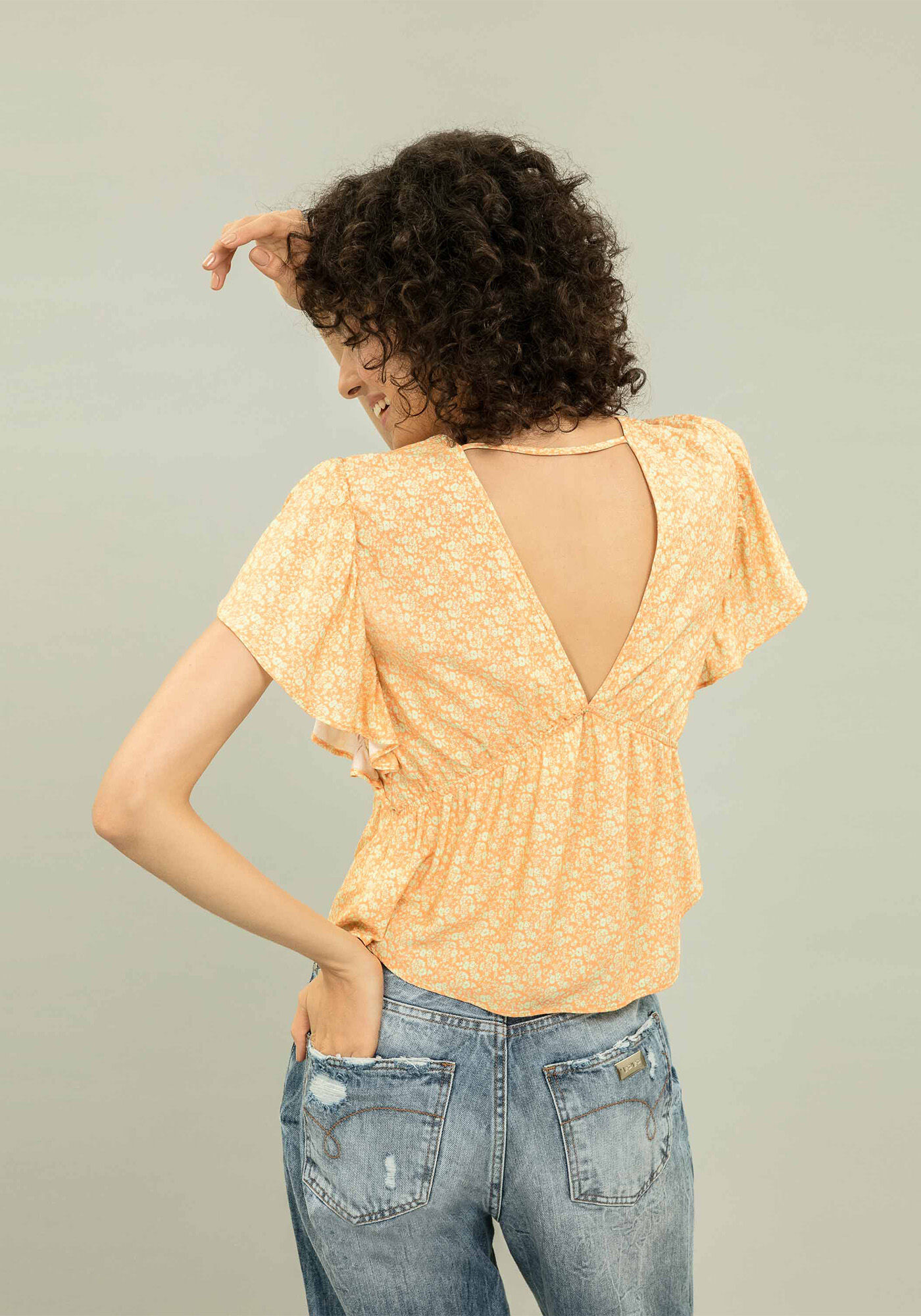 Blusa Amarra&ccedil;&atilde;o Estampa, , large.