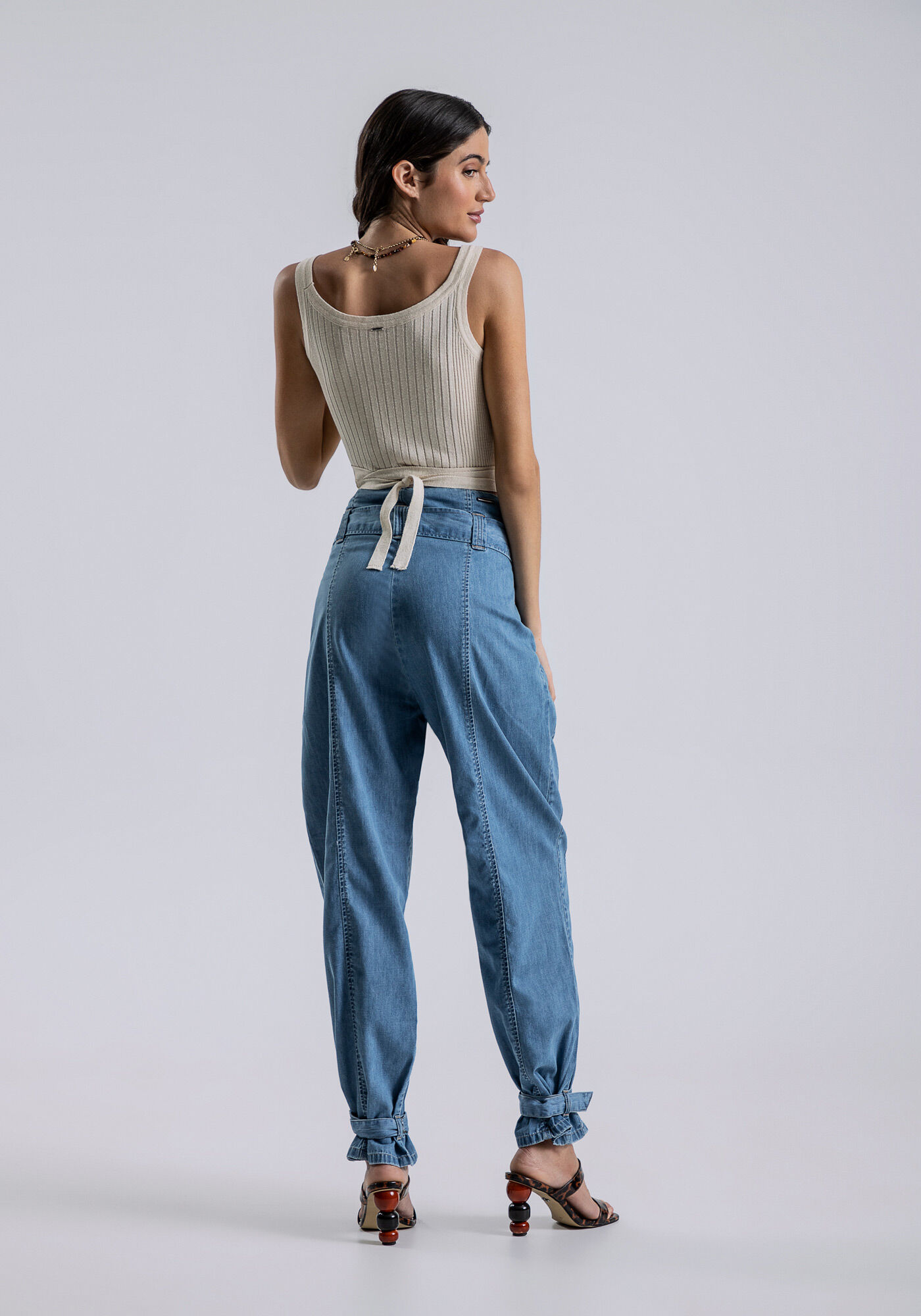 Blusa Transpassada Tric&ocirc; Cropped, , large.