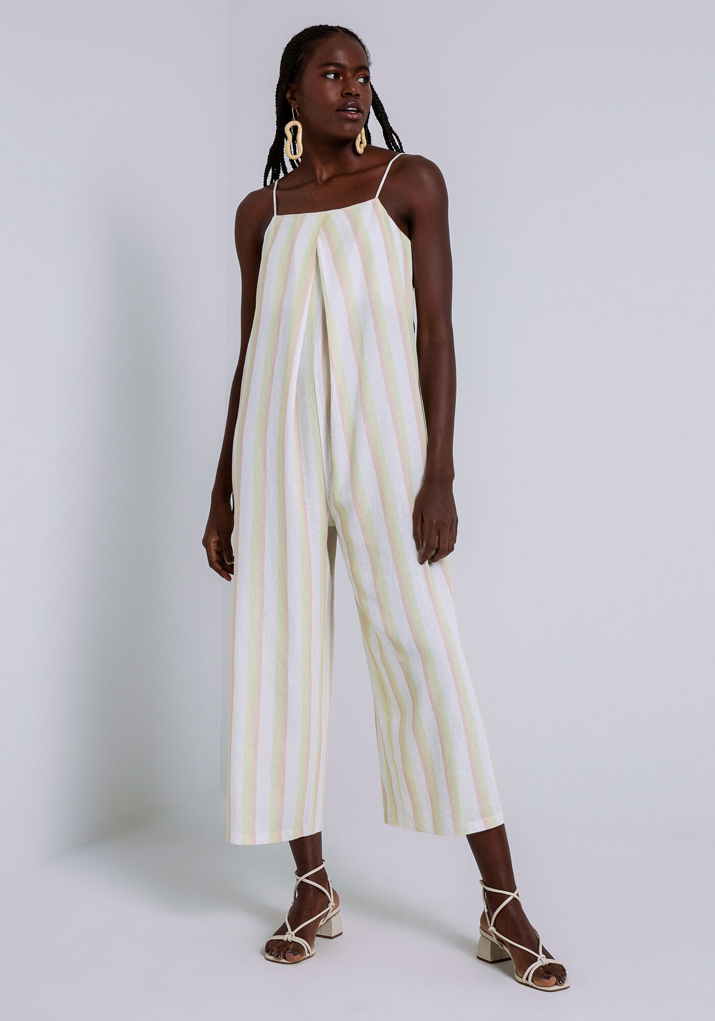 Macac&atilde;o Midi em Linho com Prega, BELO JARDIM, large.