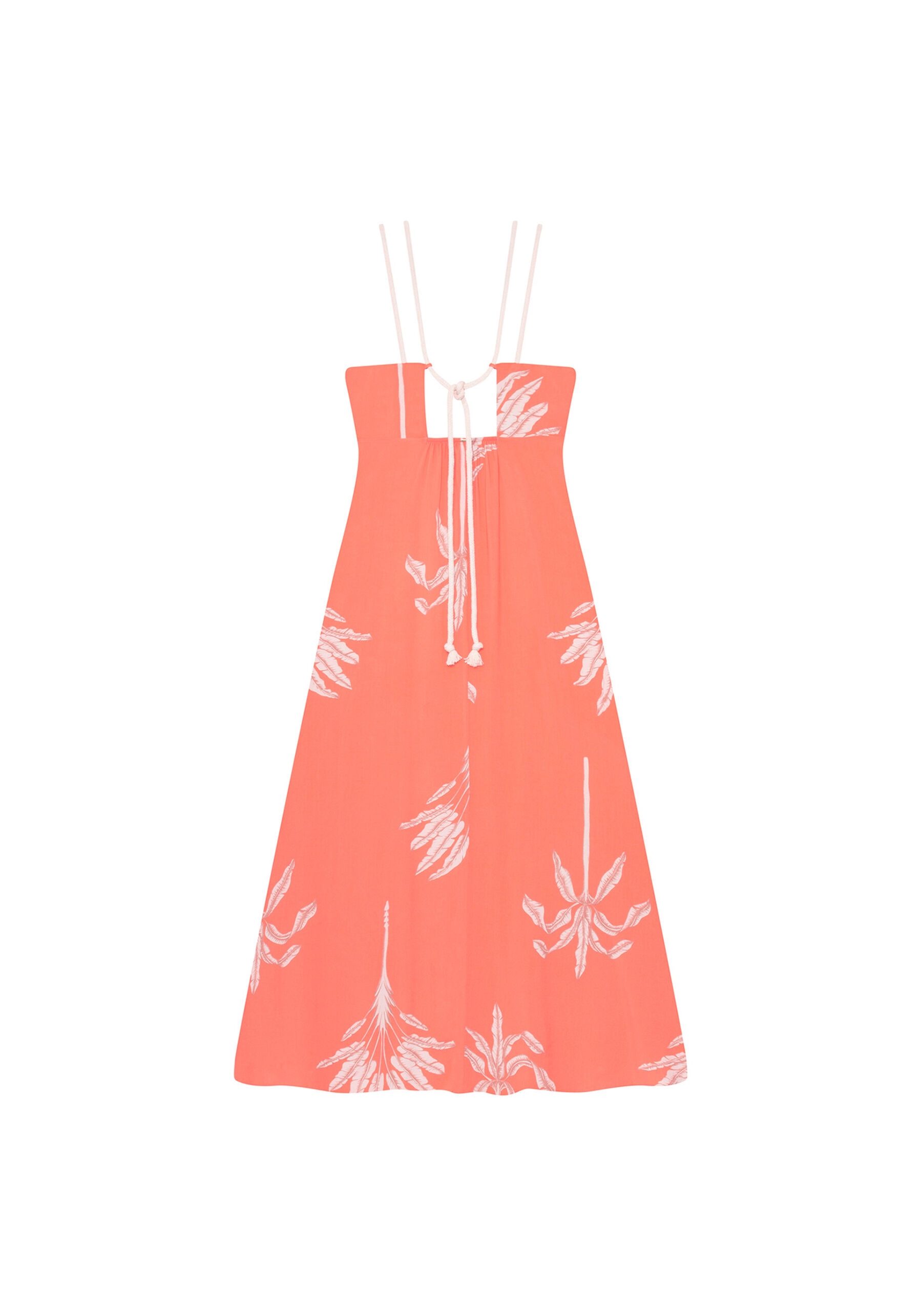 Vestido com Alças Mídi Estampa, . Vestido com Alças Mídi Estampa, , large.