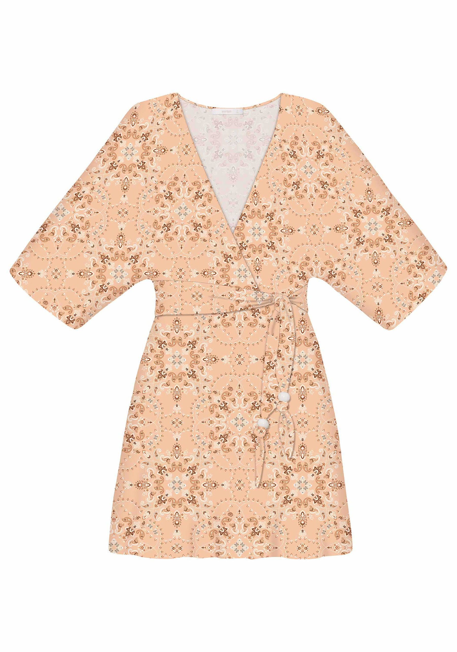 Vestido com Cinto Estampa, . Vestido com Cinto Estampa, , large.