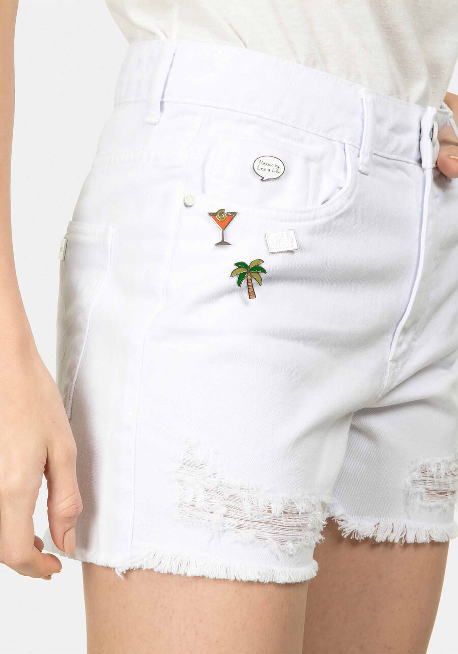 Shorts Hot Pant Califórnia Broche, . Shorts Hot Pant Califórnia Broche, , large.