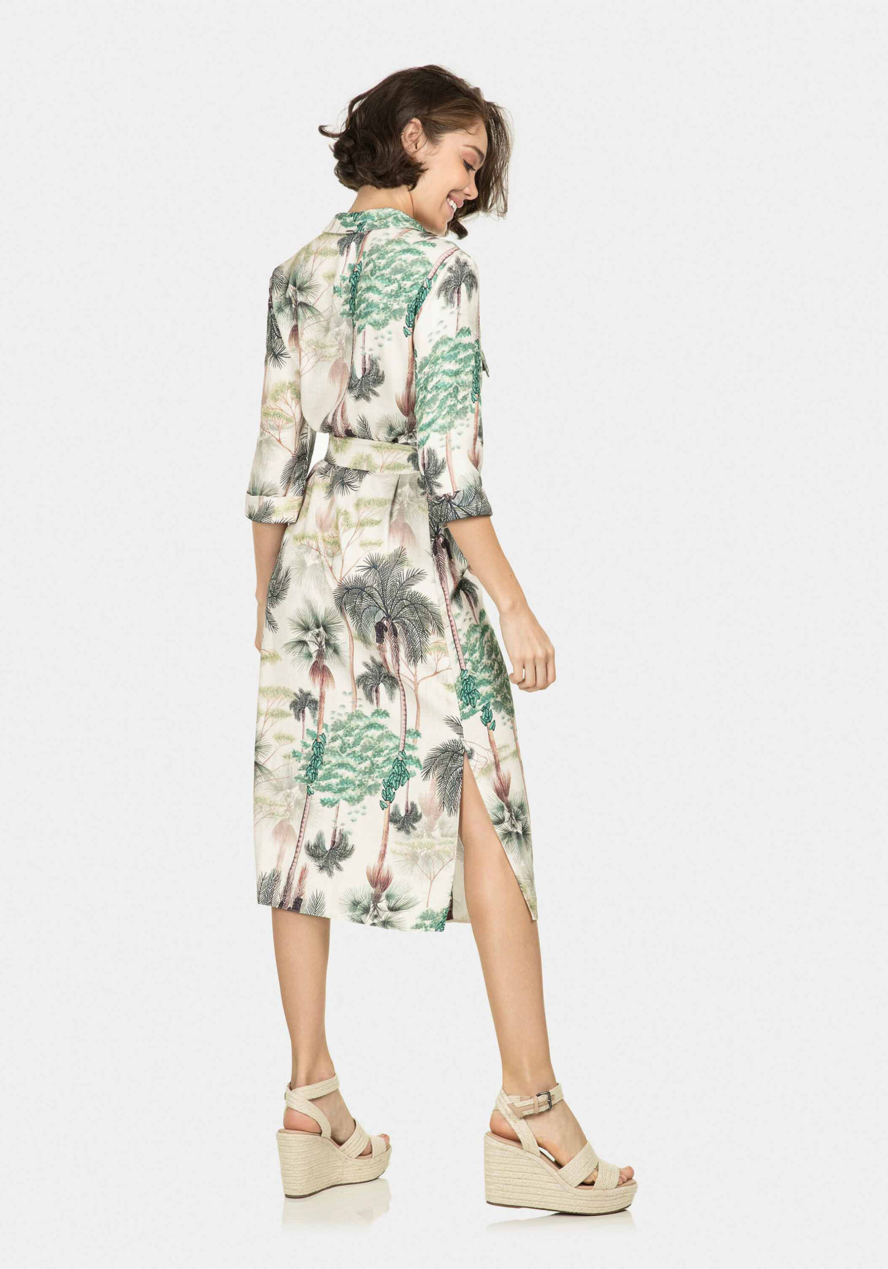 Vestido Chemise Mídi Estampa, . Vestido Chemise Mídi Estampa, , large.