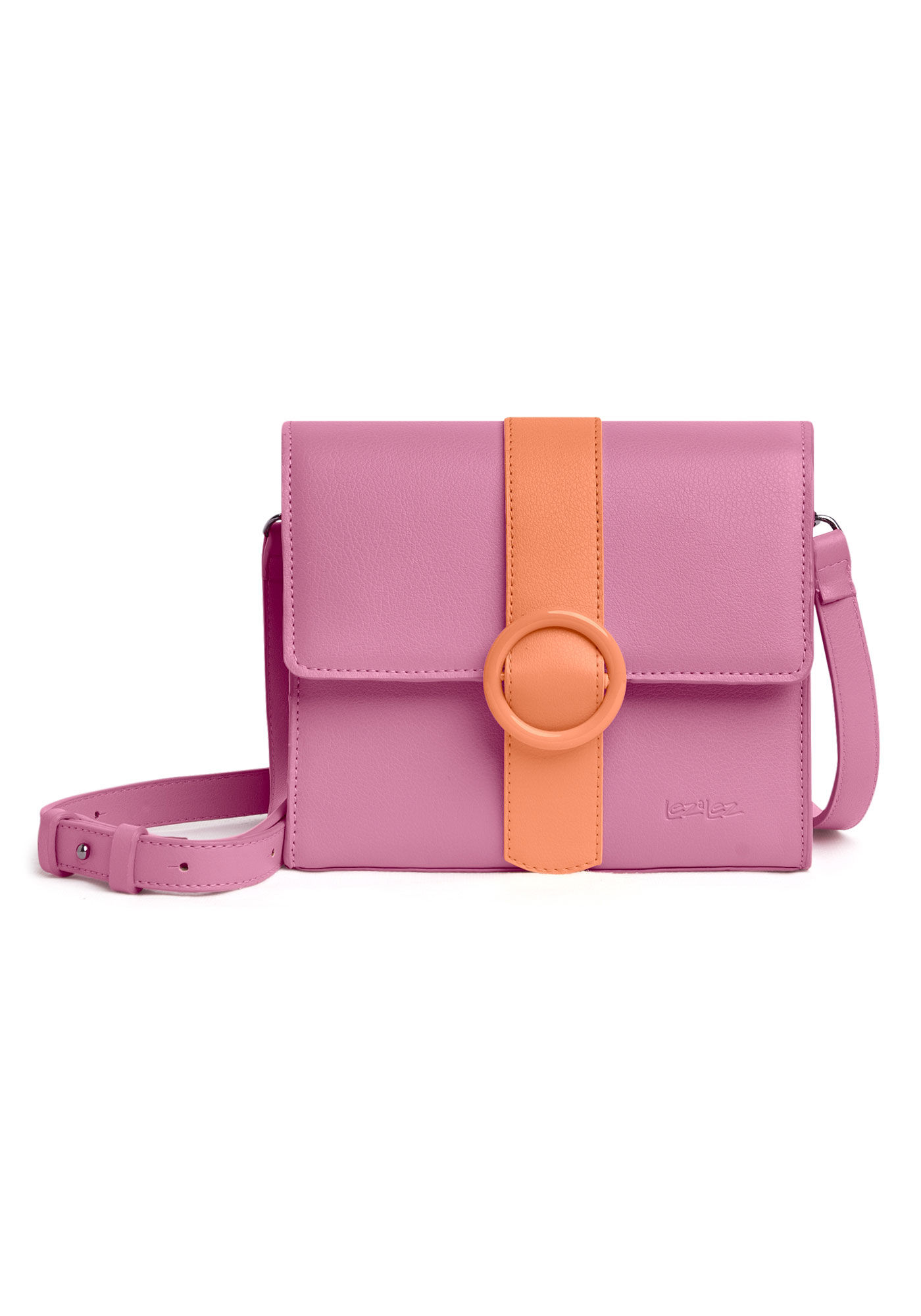 Bolsa M&eacute;dia Crossbody com Detalhe, VIOLETA TWIGG, large.