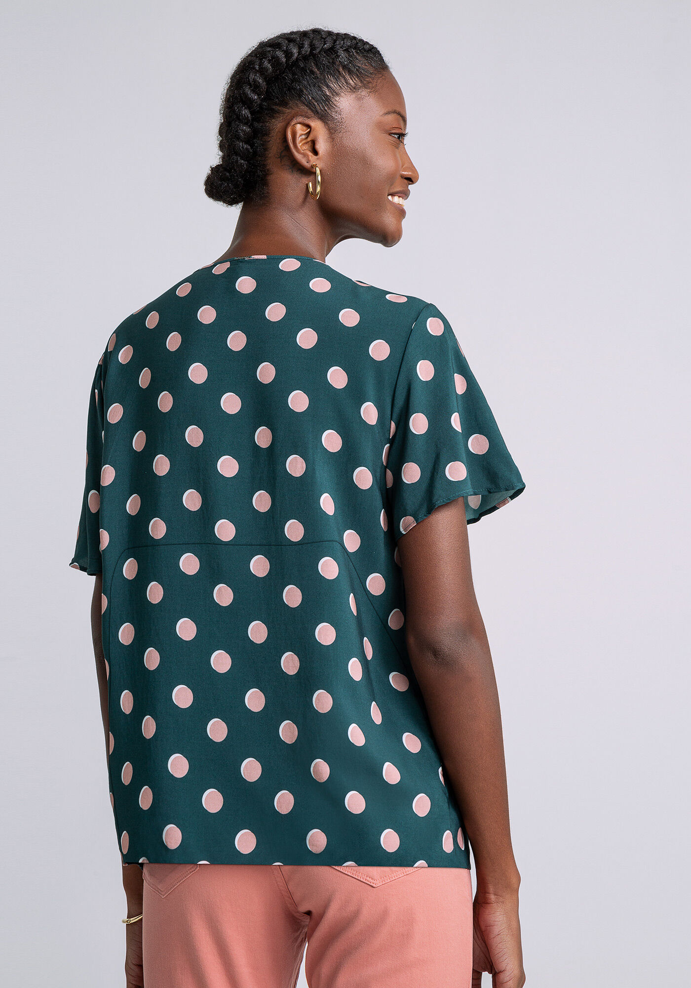 Blusa Amarra&ccedil;&atilde;o Decote Estampada, POA, large.