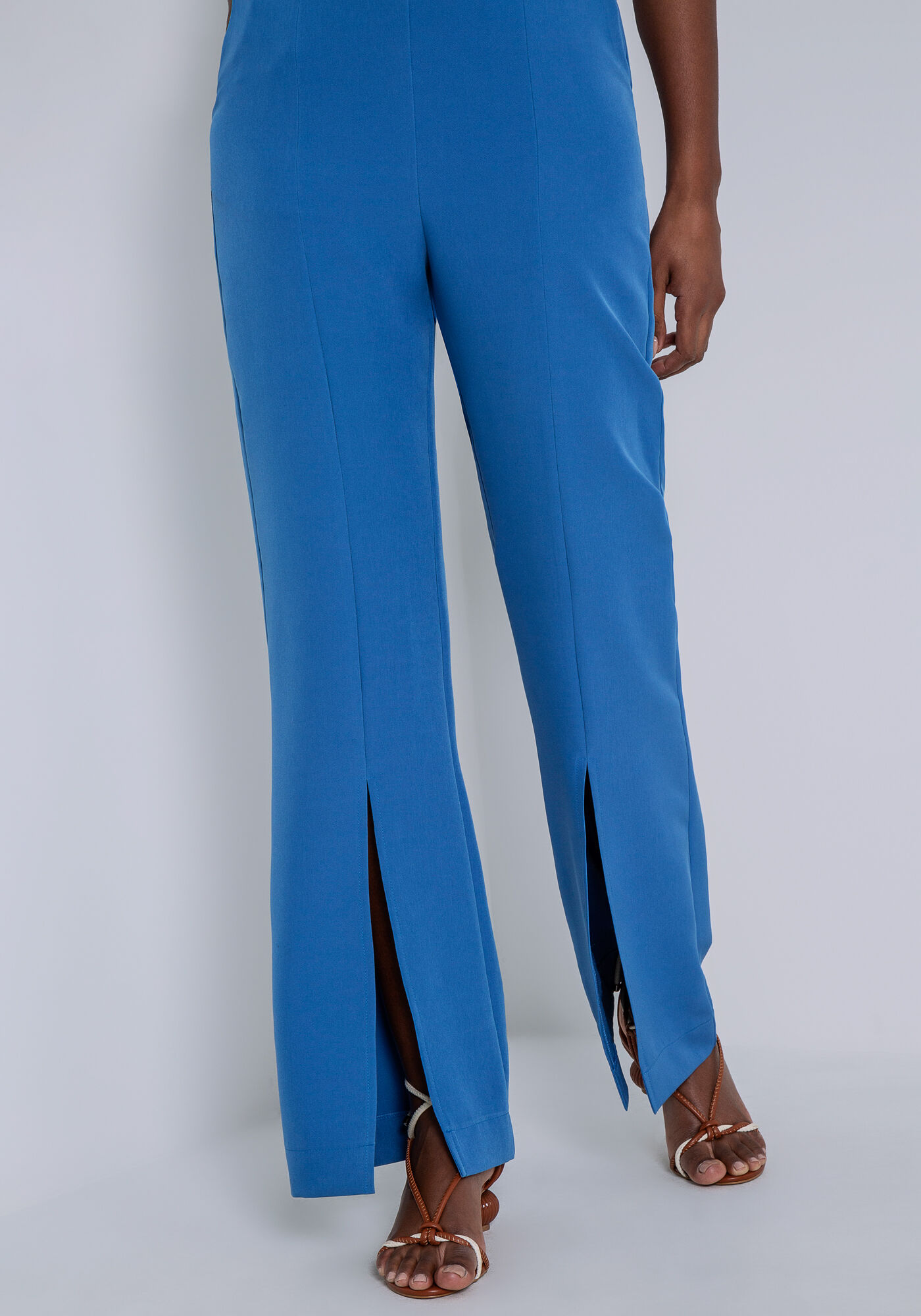 Macac&atilde;o Longo em Tecido Petra com Fenda, AZUL TINKER, large.