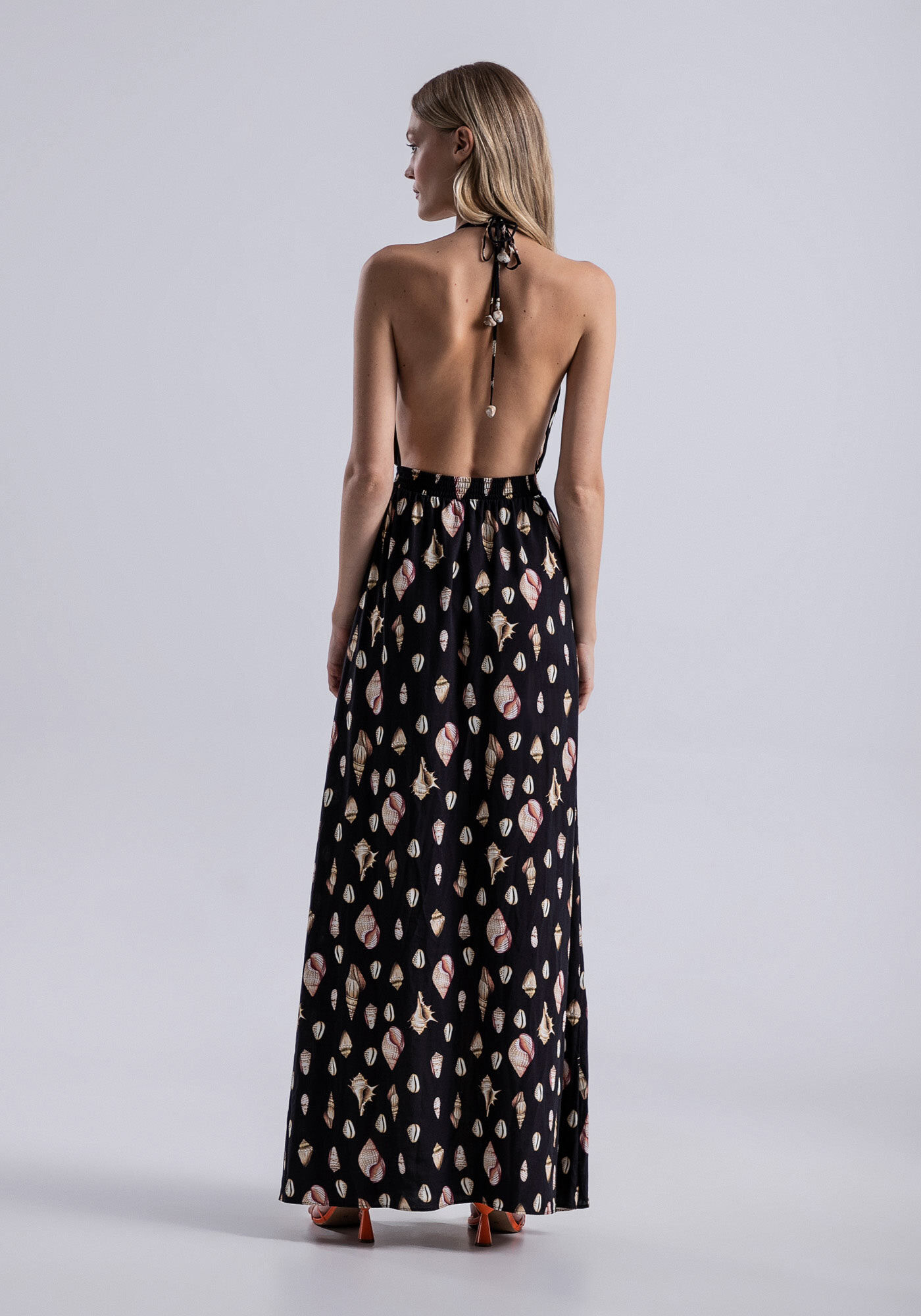 Vestido frente unica longo casual top