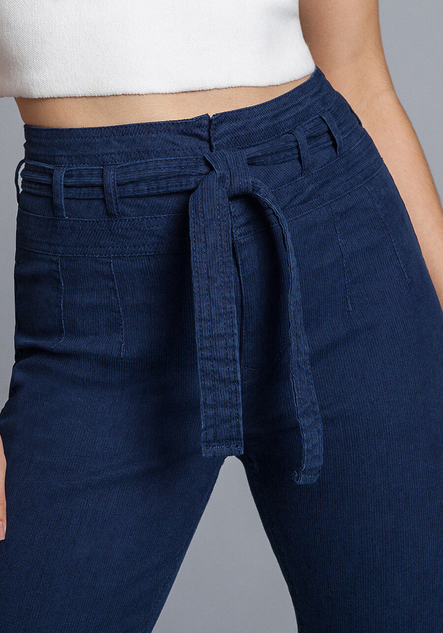 Calça Bootcut Malibu com Cinto, . Calça Bootcut Malibu com Cinto, , large.