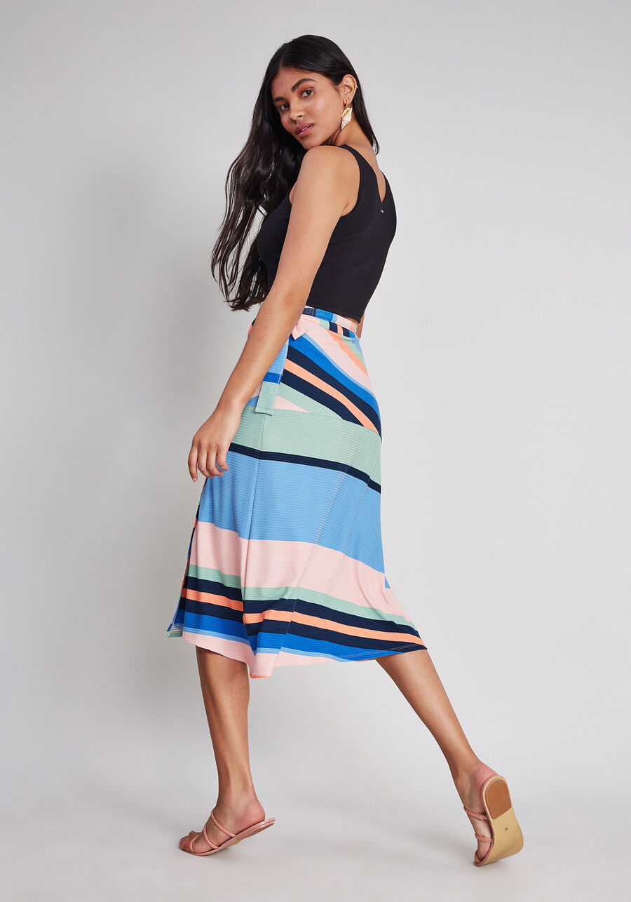 Saia Mídi Transpassada Estampa, . Saia Mídi Transpassada Estampa, , large.