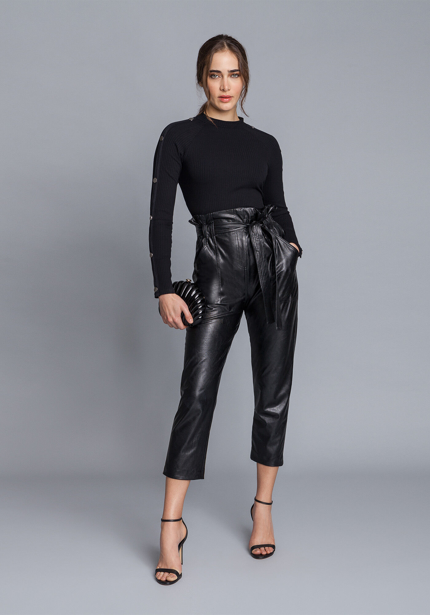 Blusa Manga Longa Rebites, , large.