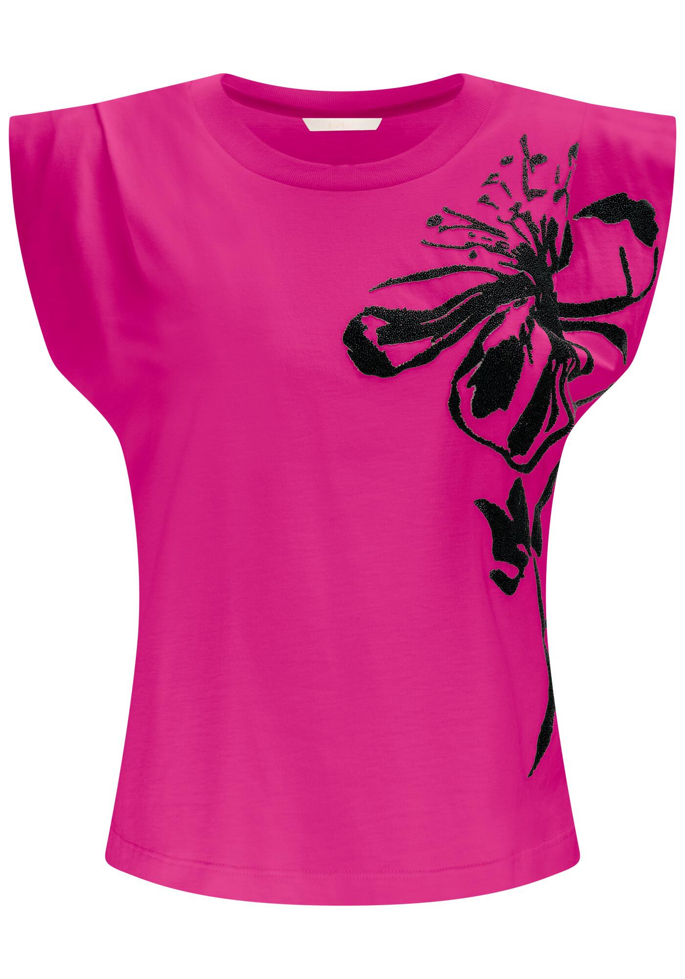 Blusa Muscle Tee em Malha com Textura, , large.