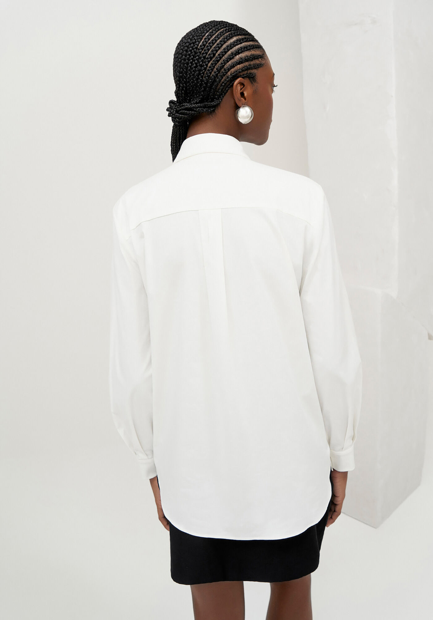 Camisa Manga Longa Off-White com Strass, , large.