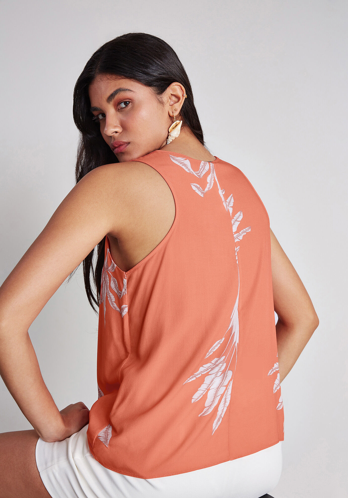 Blusa Detalhe B&uacute;zios Estampa, , large.