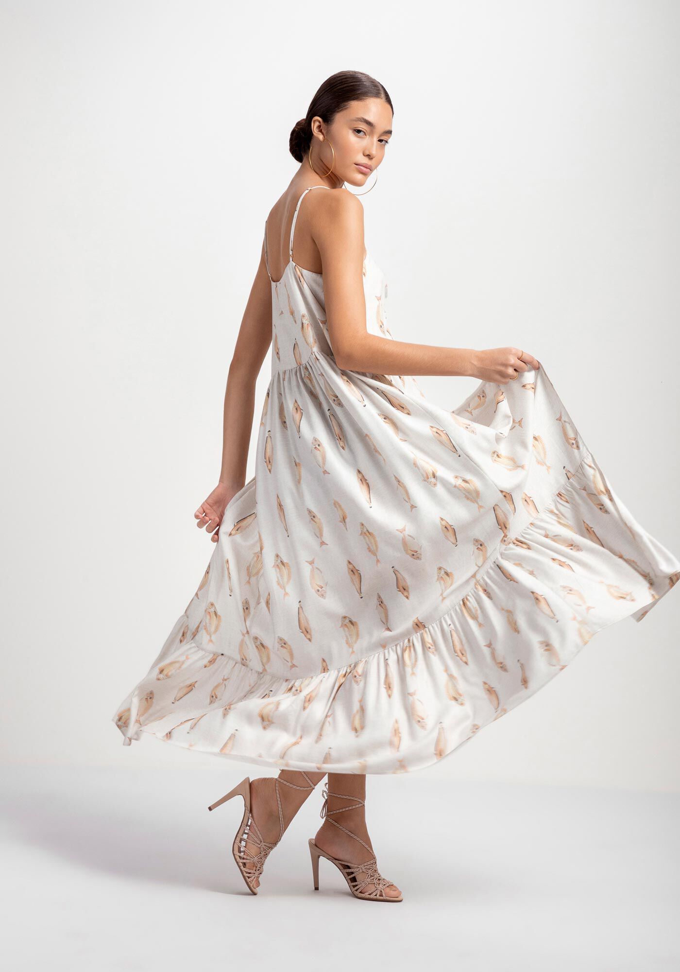 Blusa Alongada T&uacute;nica com Pedra Citrino, , large.