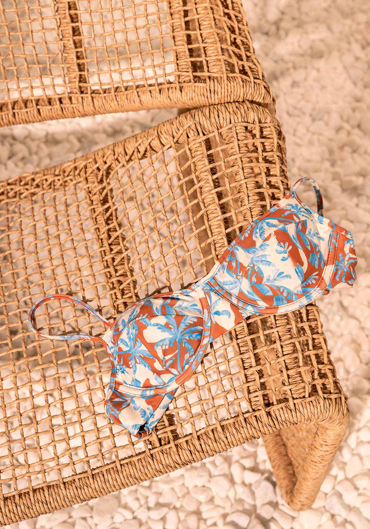 Top Biqu&iacute;ni Estampado Com Bojo E Prote&ccedil;&atilde;o UV, AQUARELA MINI MARROM, large.