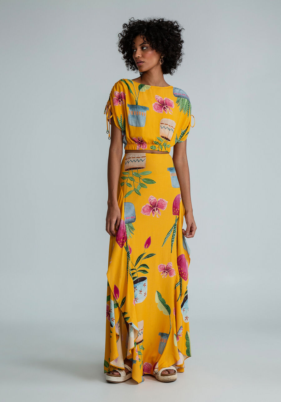 Blusa Cropped Amarração Ombros, VARANDA. Blusa Cropped Amarração Ombros, VARANDA, large.