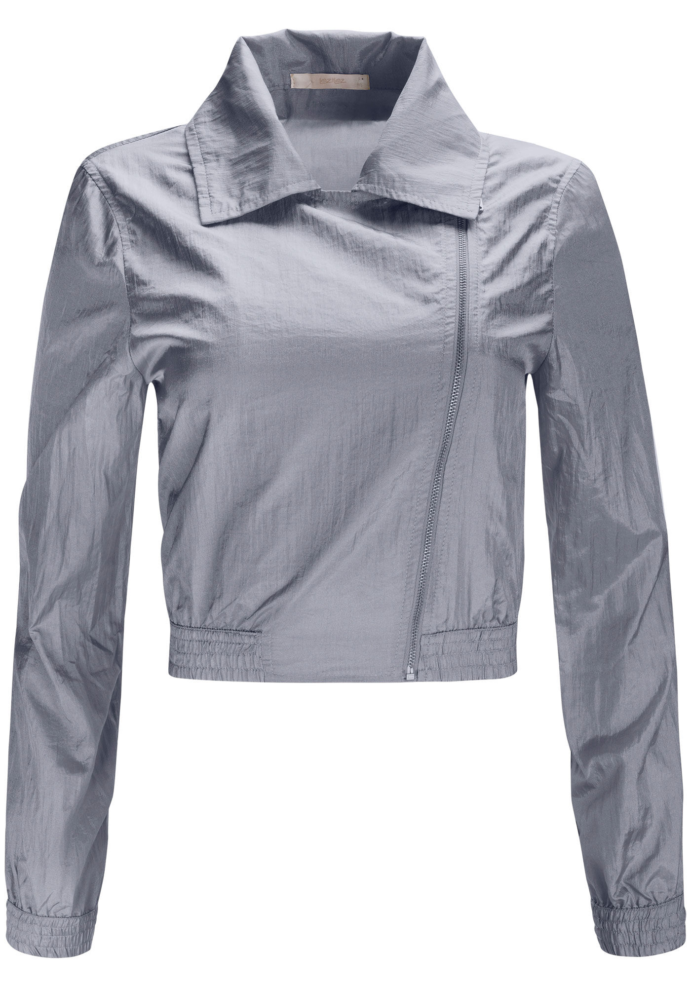 Jaqueta Bomber em Nylon com Brilho, , large.