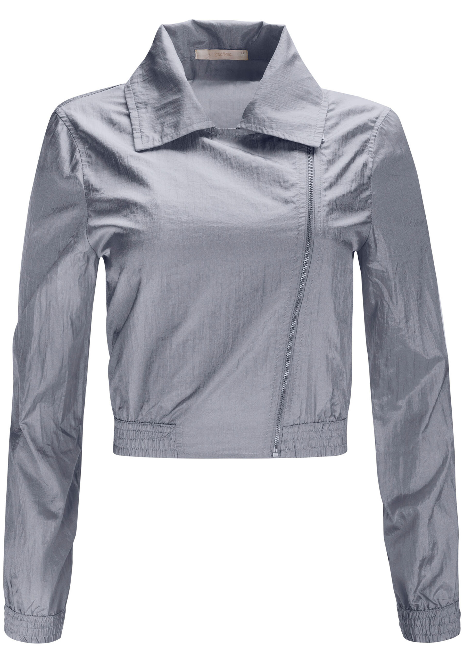 Jaqueta Bomber em Nylon com Brilho, . Jaqueta Bomber em Nylon com Brilho, , large.