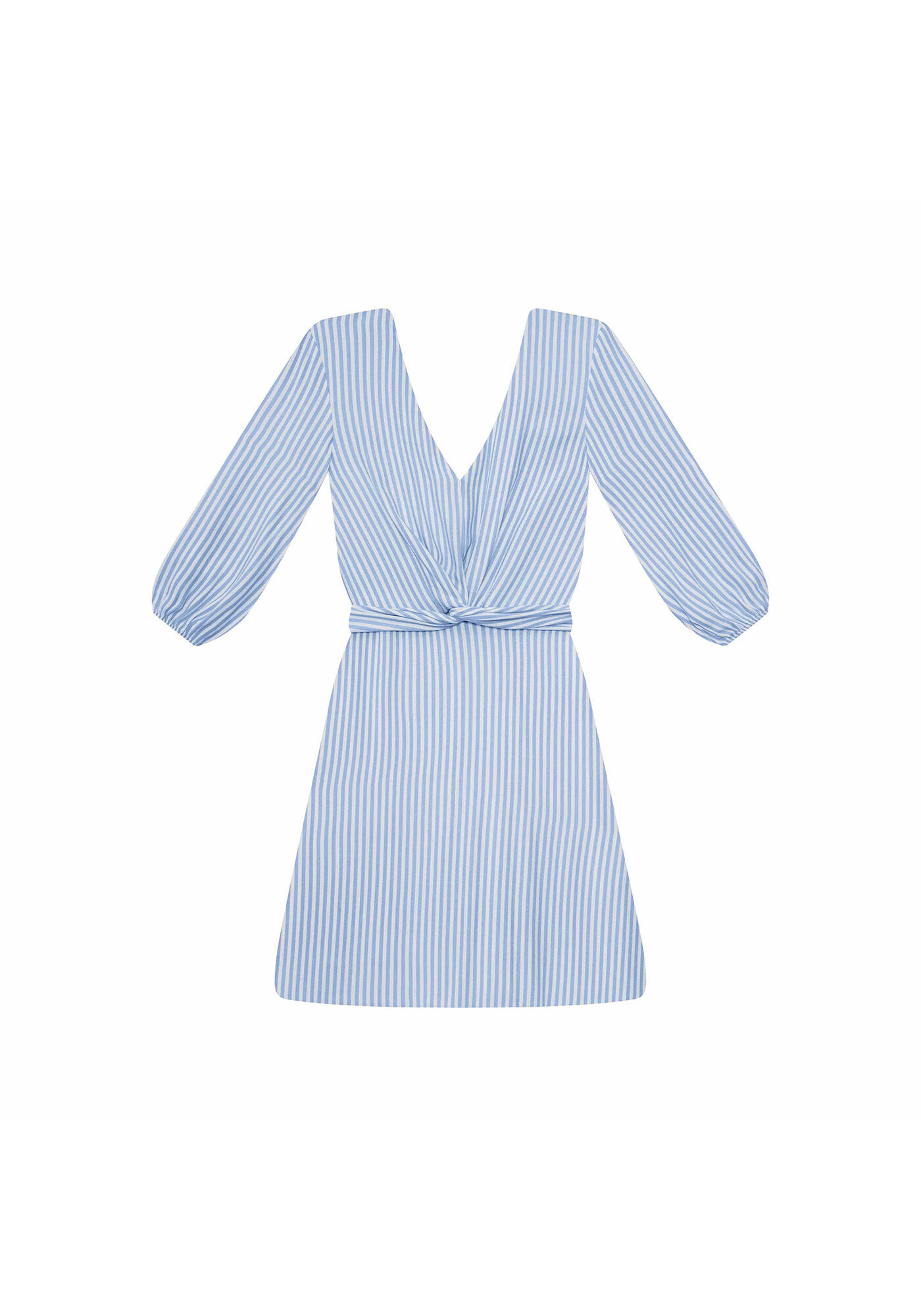 Vestido Manga 3/4 Transpasse, , large.