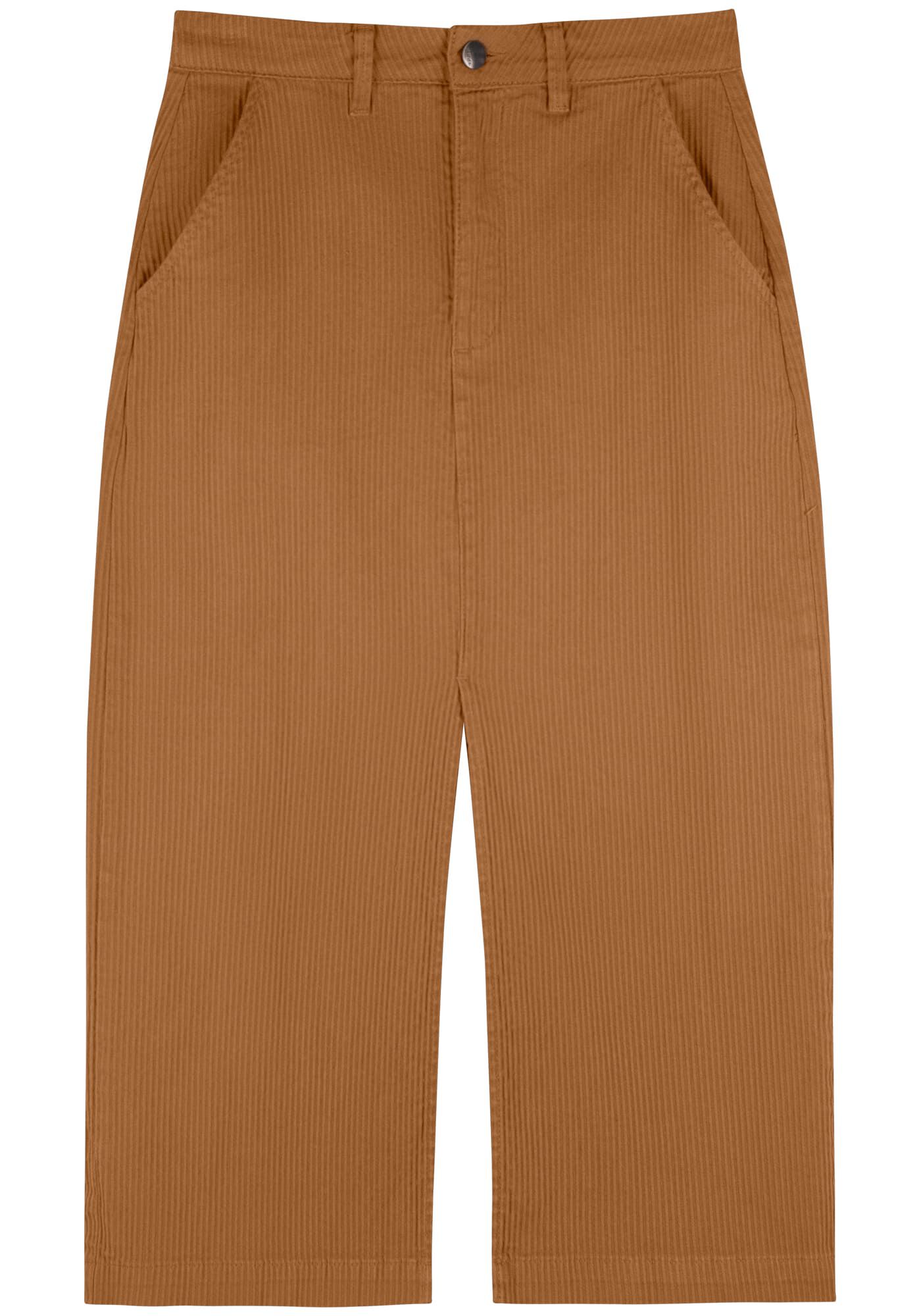 Saia Midi Cotel&ecirc; Com Fenda Frontal Em Sarja, , large.