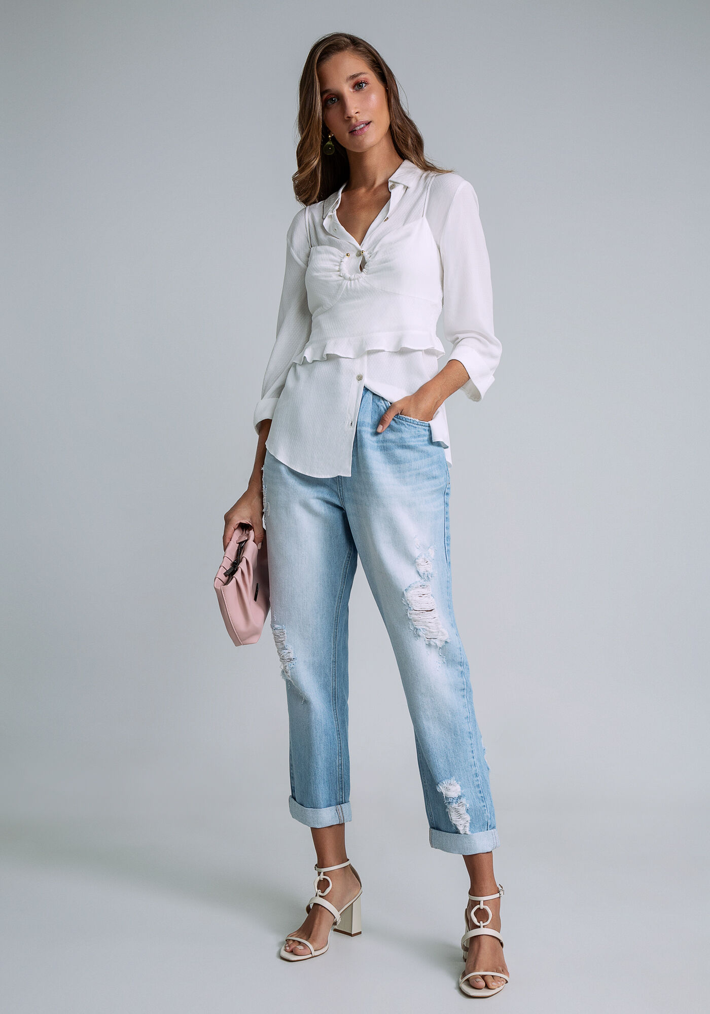 Cal&ccedil;a Jeans Mommy Destroyed, JEANS, large.