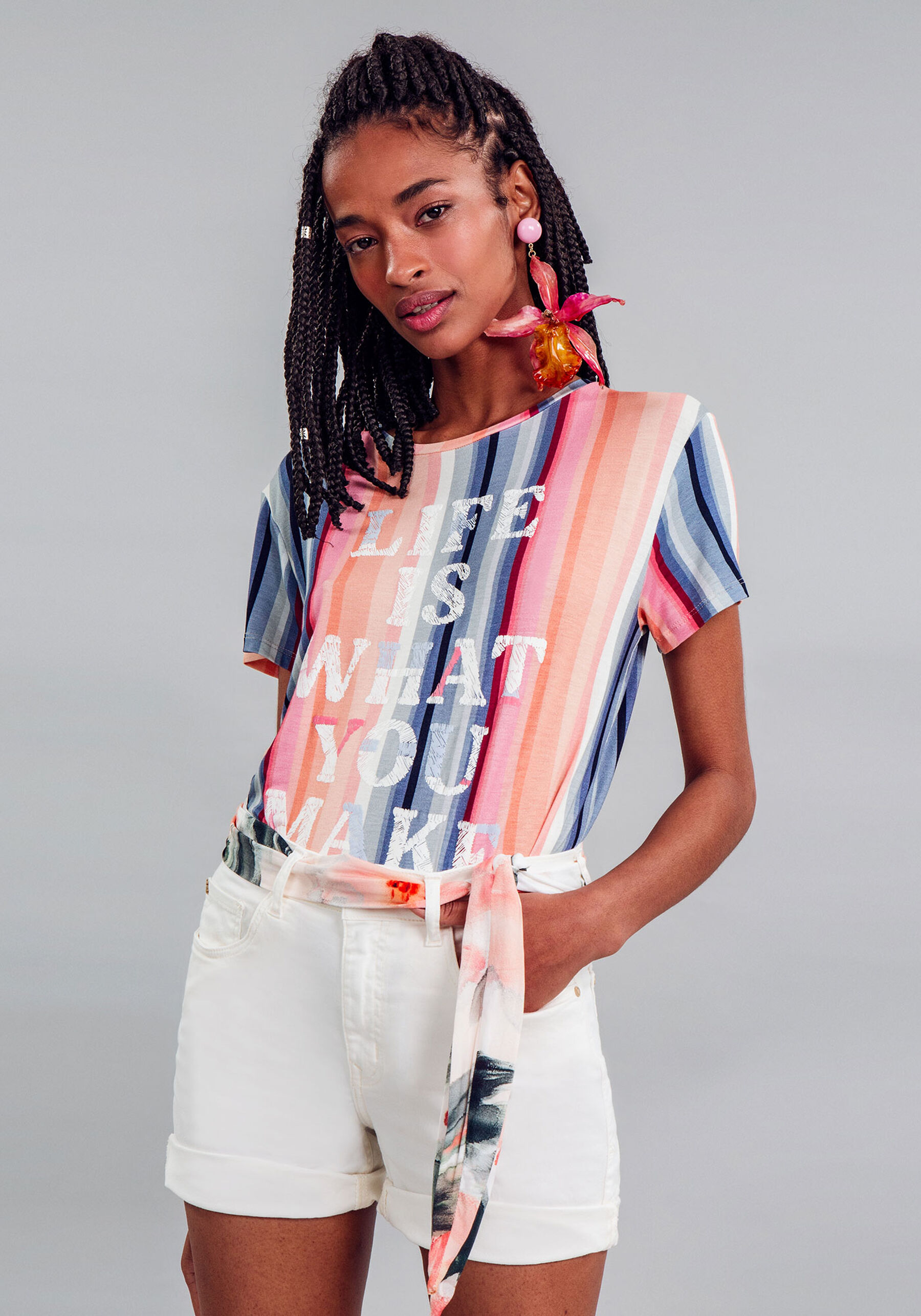 Blusas estampada em malha, . Blusas estampada em malha, , large.