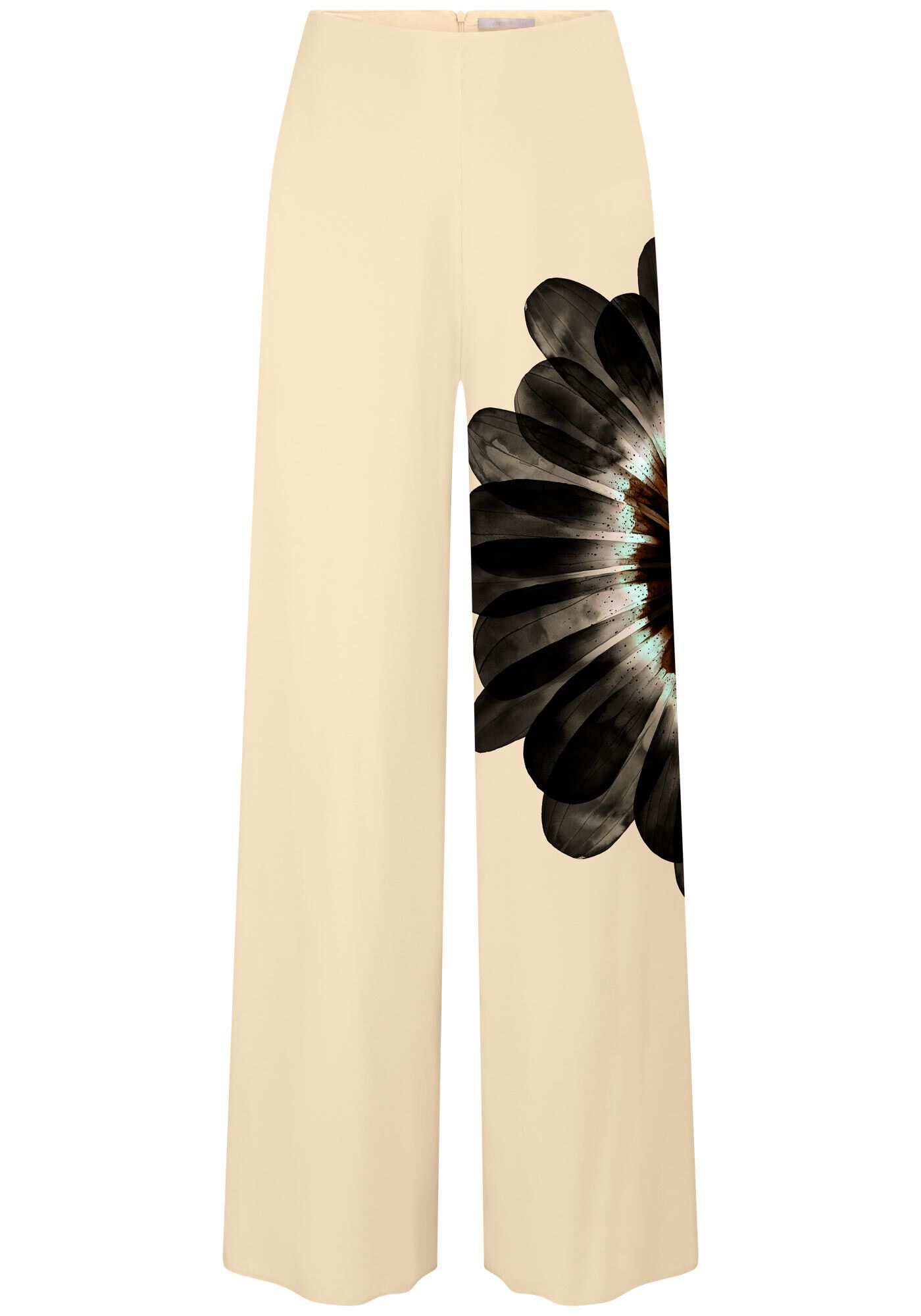 Cal&ccedil;a Pantalona em Viscose com Estampa Blossom, , large.