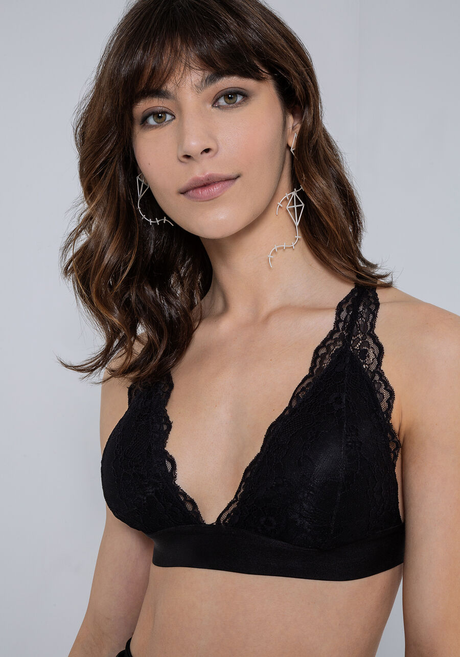 Top com Bojo Removível Renda, . Top com Bojo Removível Renda, , large.