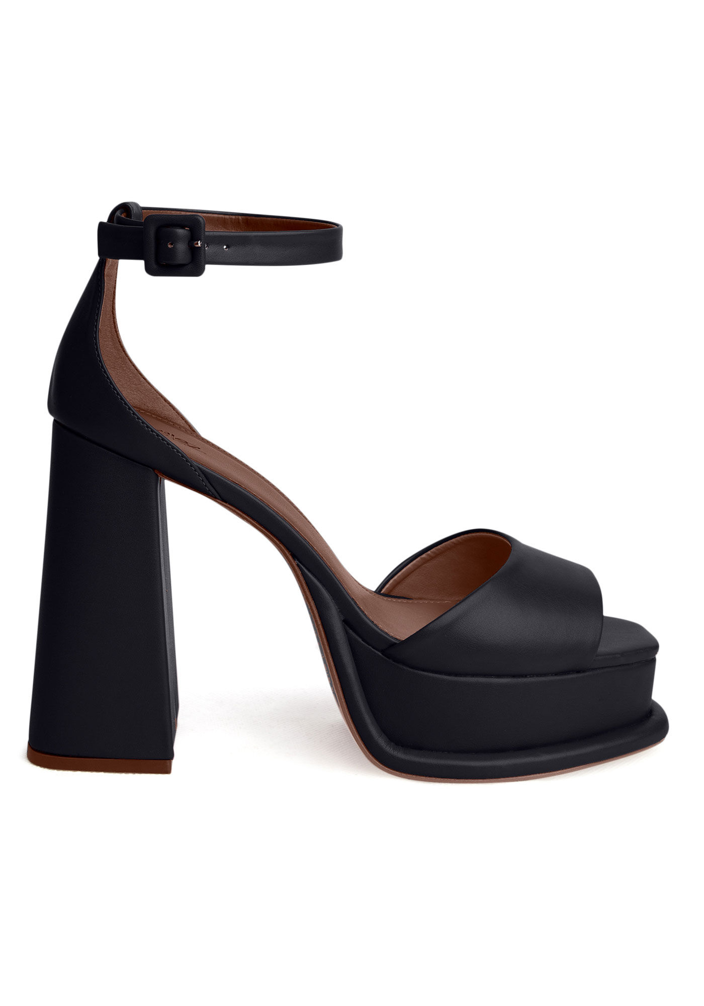 Sand&aacute;lia Meia Pata com Salto Flare, PRETO REATIVO, large.