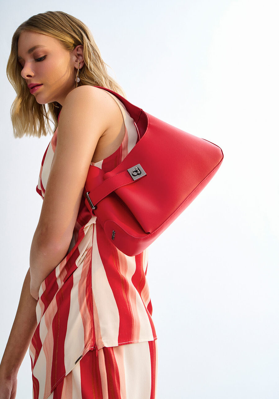Bolsa Assimétrica Média com Alça Curta, . Bolsa Assimétrica Média com Alça Curta, , large.