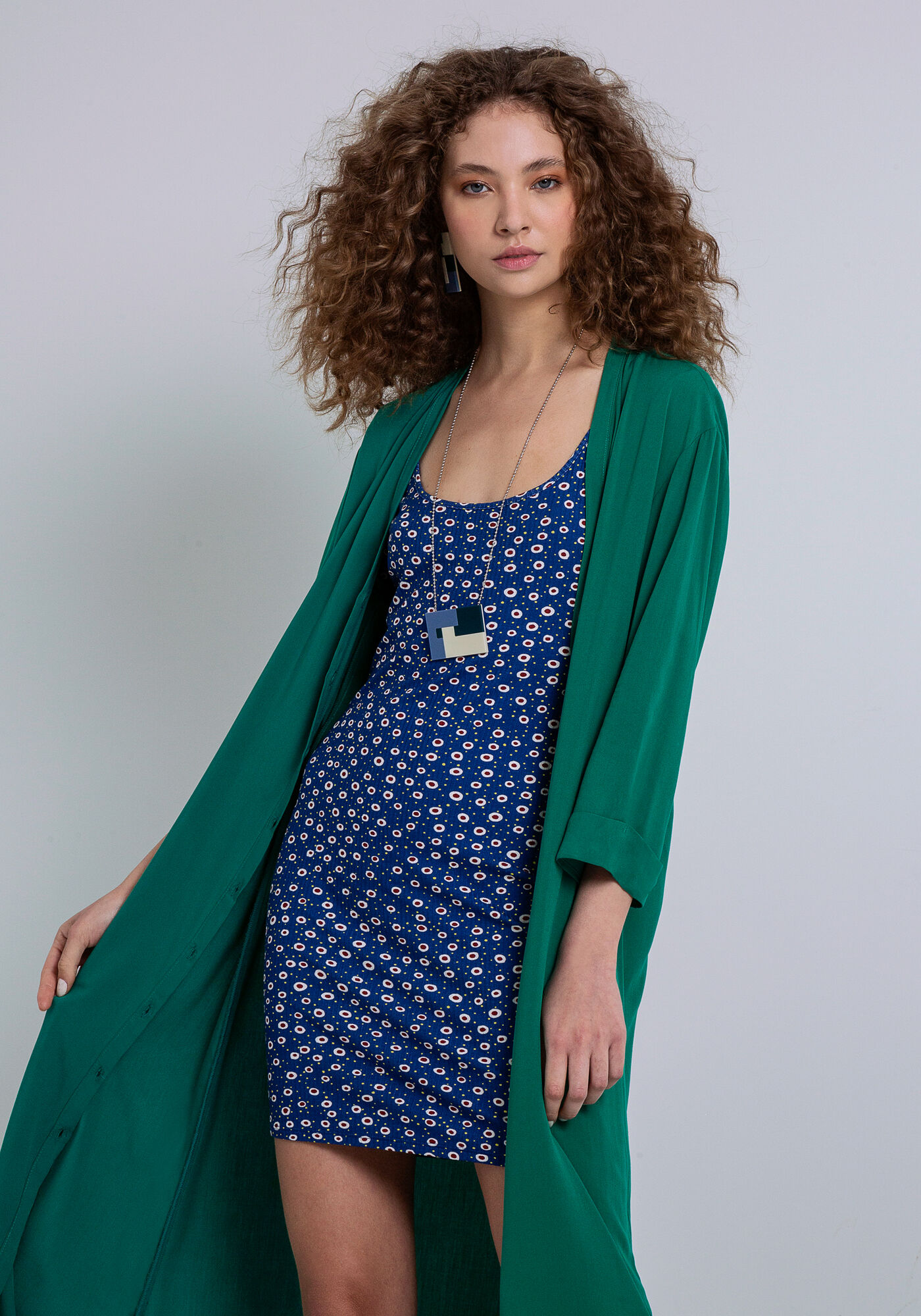 Vestido Curto Canelado Estampado, CAVALO MARINHO, large.