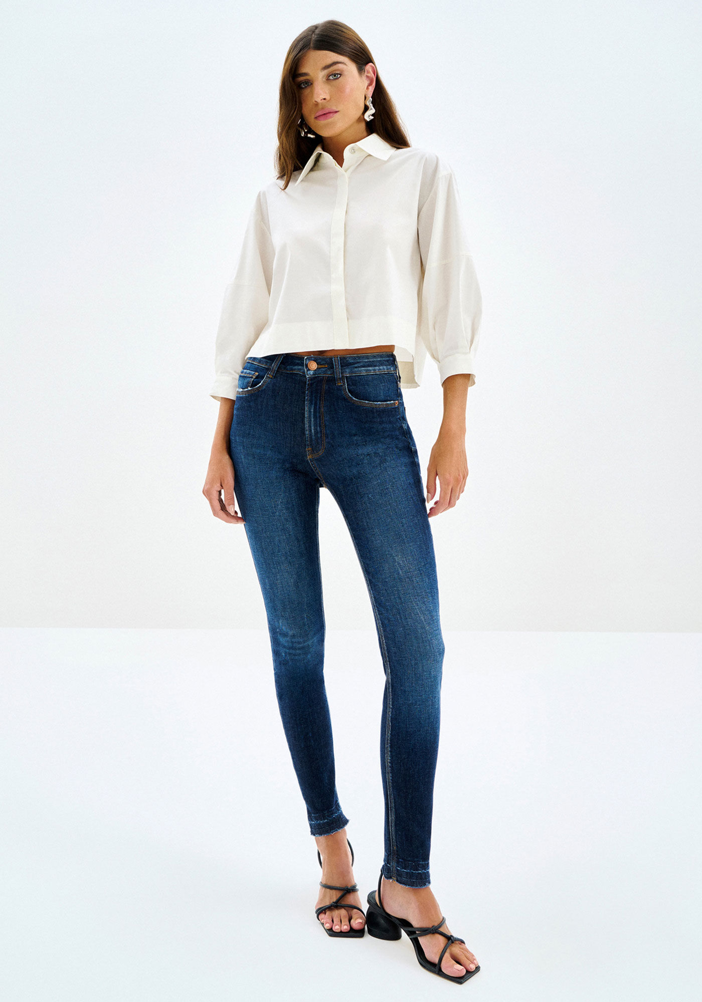 Cal&ccedil;a Jeans Skinny Cropped Every Day, , large.