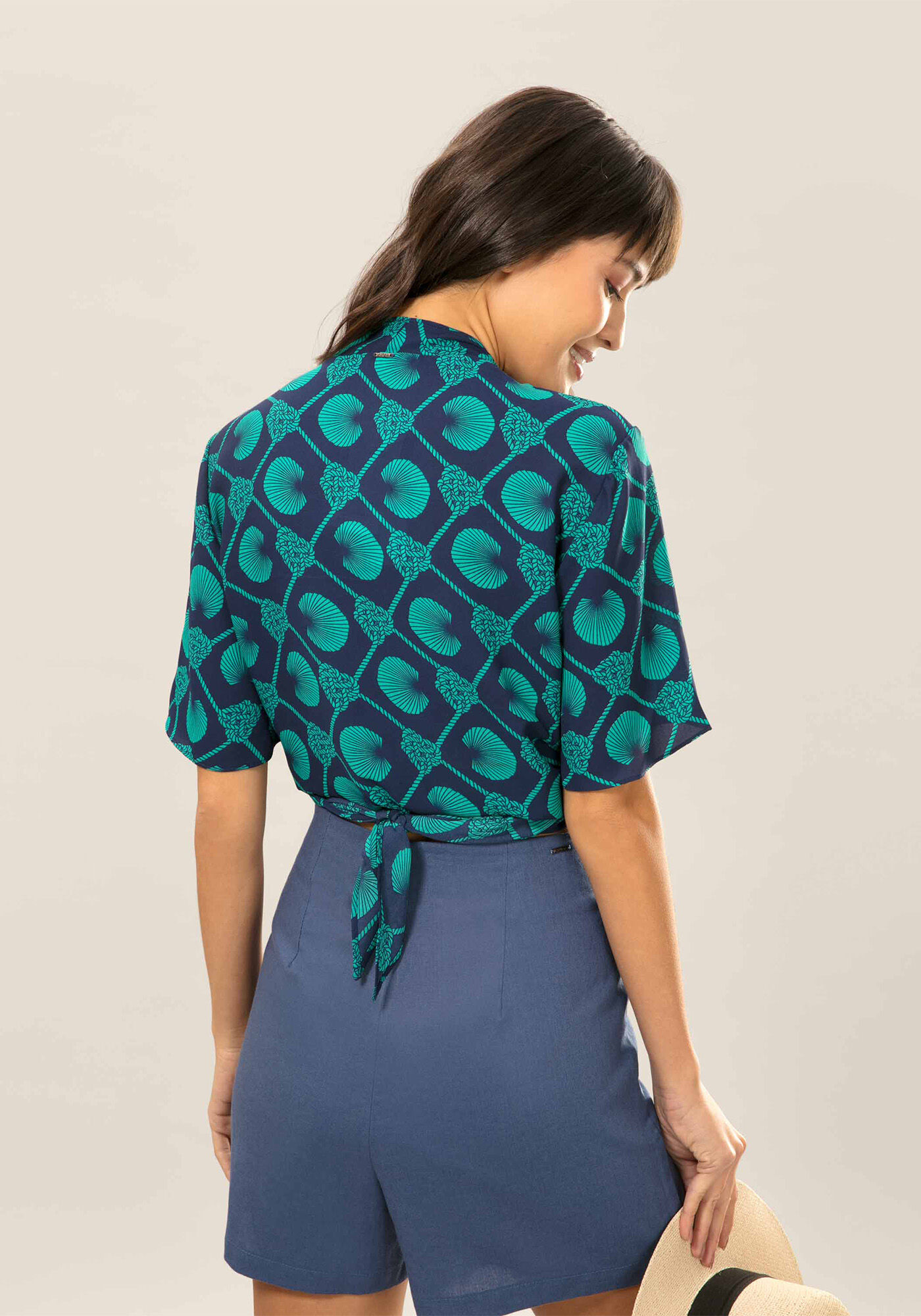 Blusa Cropped Amarra&ccedil;&atilde;o Muchacha, , large.