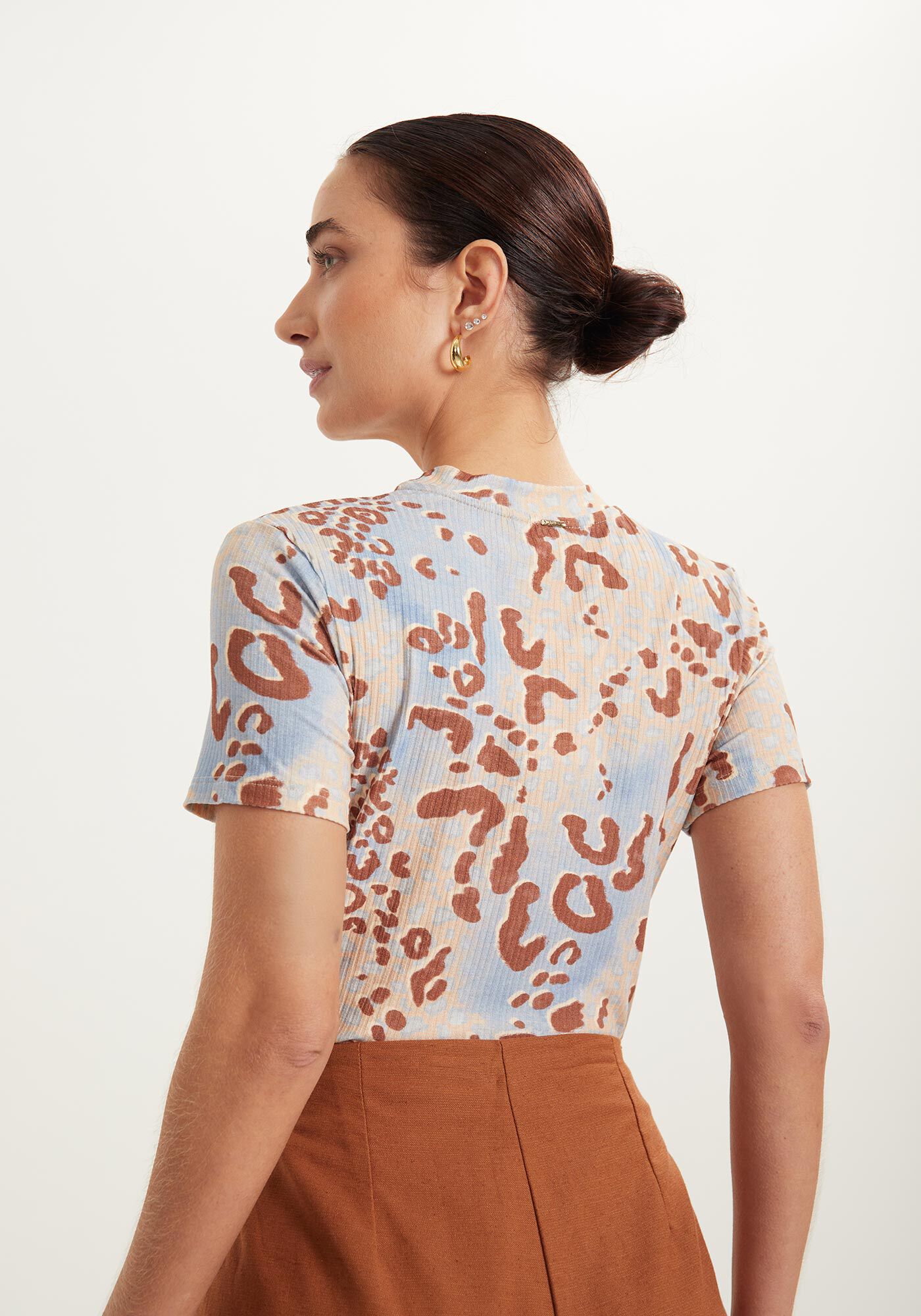 Blusa Malha Canelado Sevilha, , large.