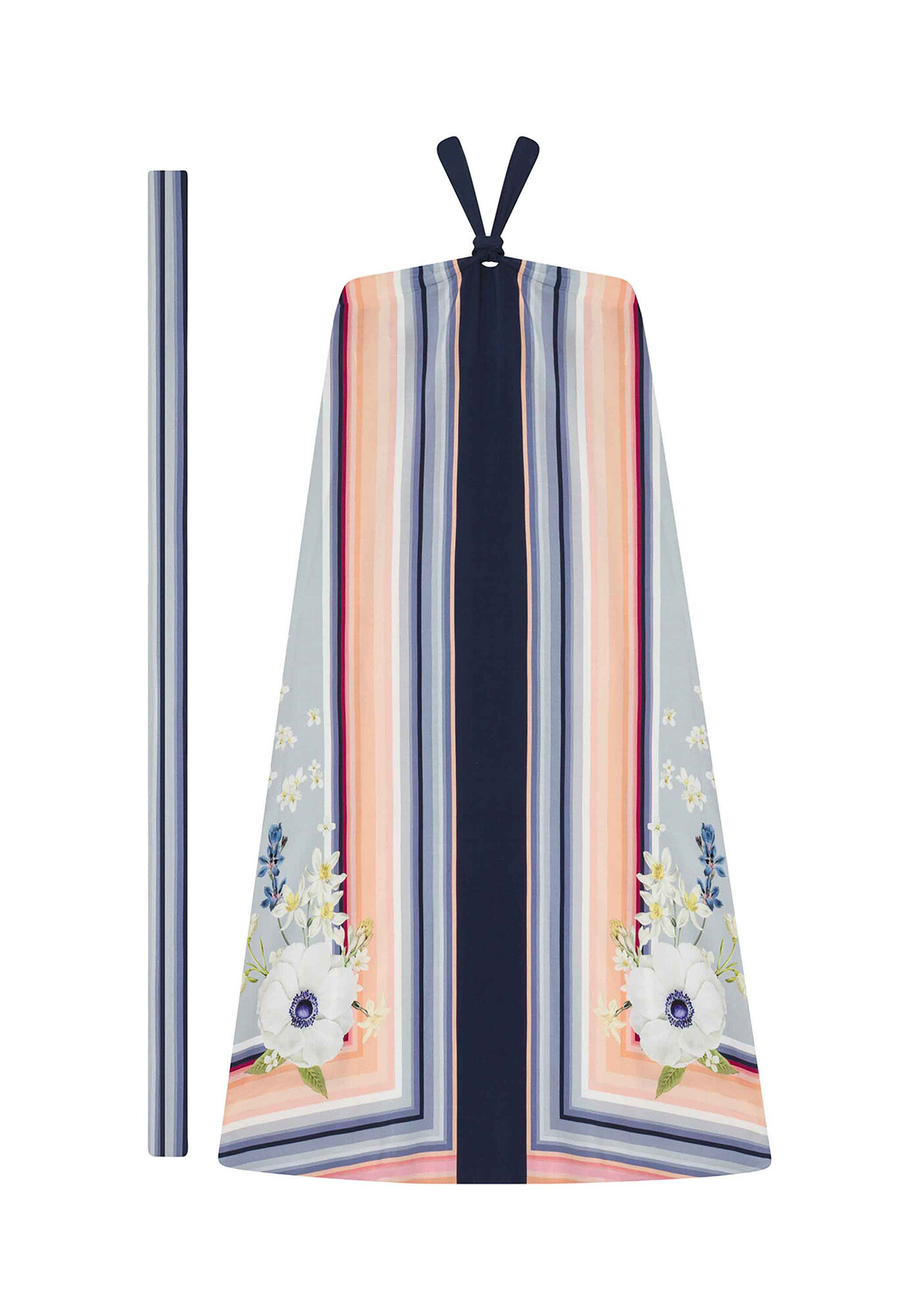 Vestido midi em tecido Rayon Bali, , large.