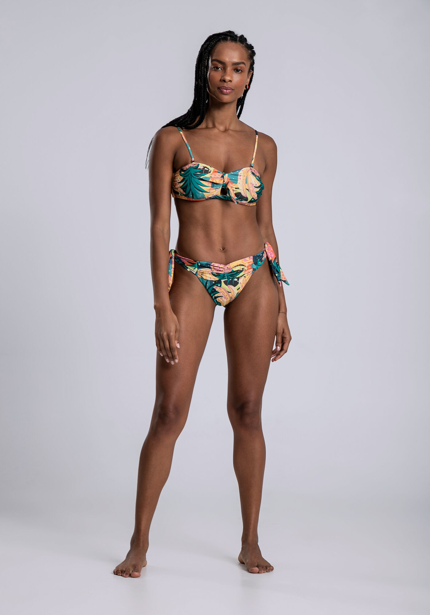 Calcinha Biqu&iacute;ni com Amarra&ccedil;&atilde;o e Franzido, FRUTA DE PALMA, large.