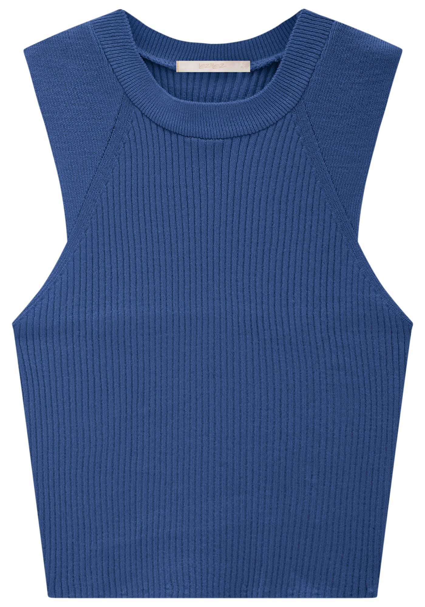 Regata Halter Neck em Tric&ocirc; Cropped, , large.