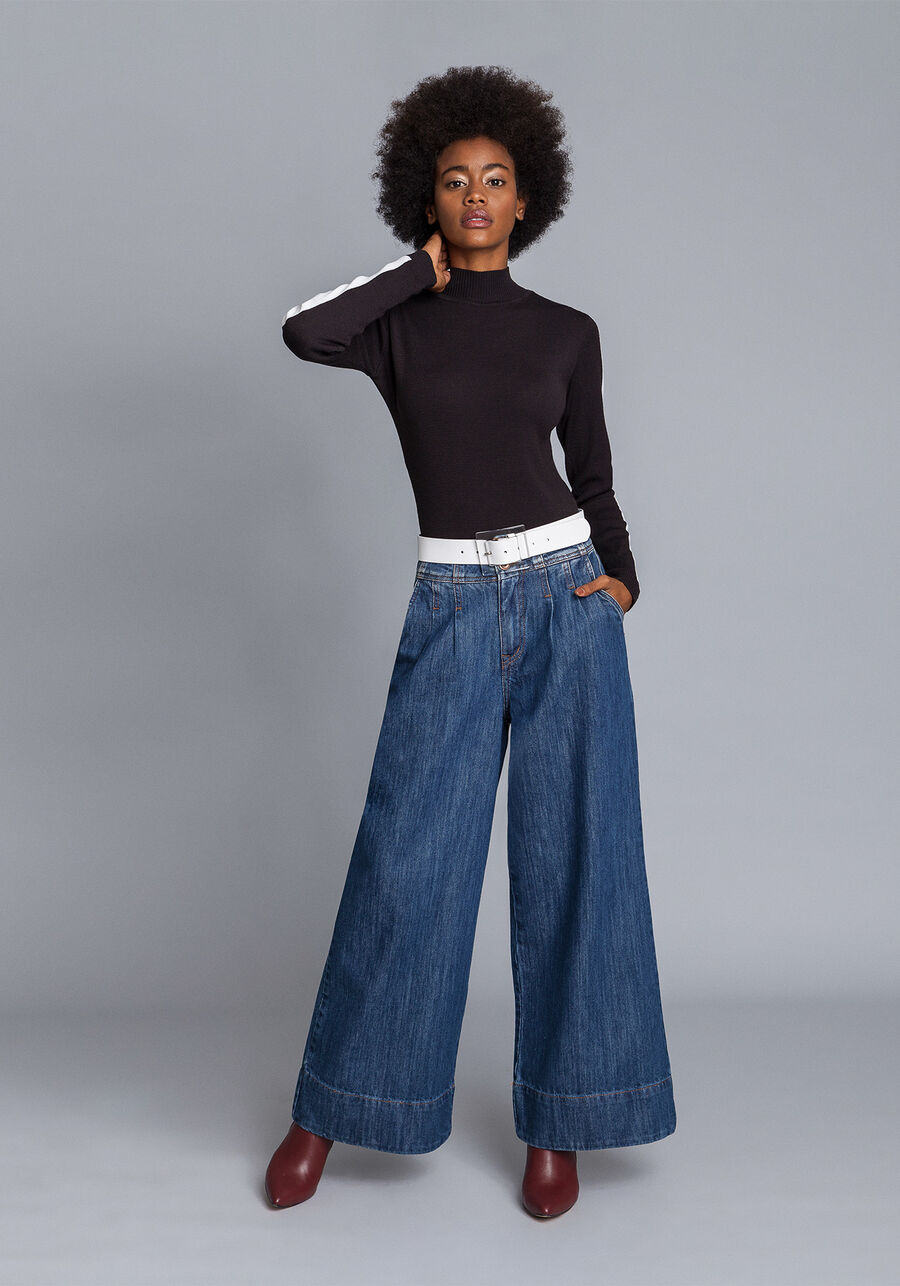 Body Manga Longa Gola Alta Tricô, . Body Manga Longa Gola Alta Tricô, , large.