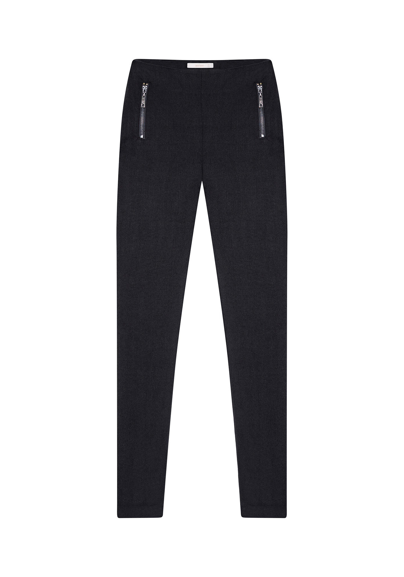 Cal&ccedil;a Skinny Detalhe Z&iacute;per, PRETO, large.