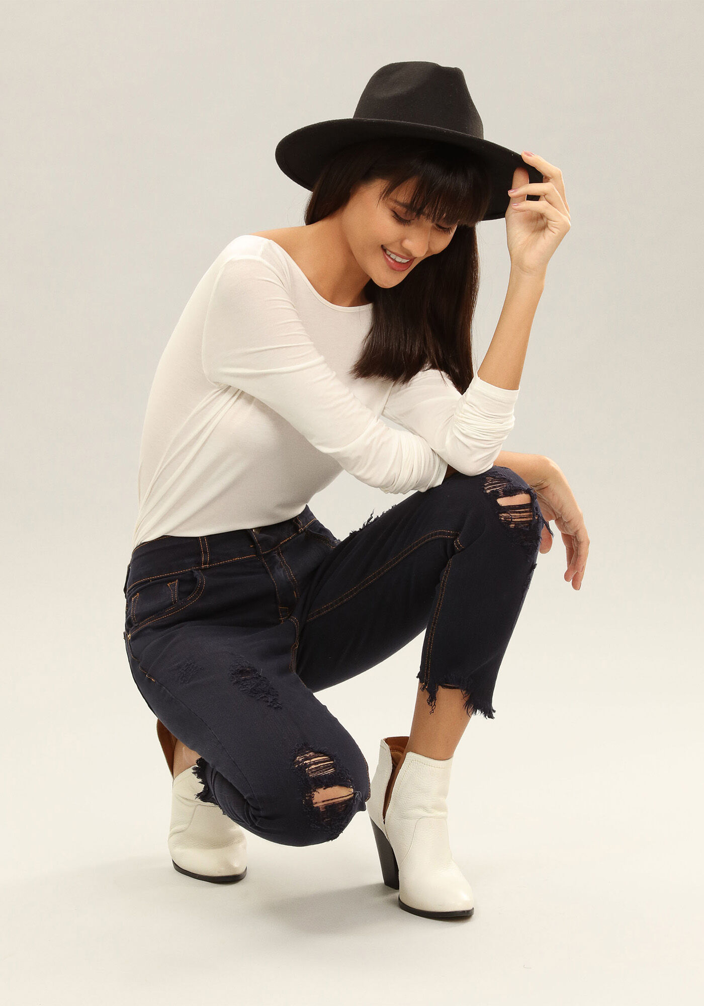 Cal&ccedil;a Jeans Skinny Cropped Belize Marinho Action, MARINHO ACTION, large.