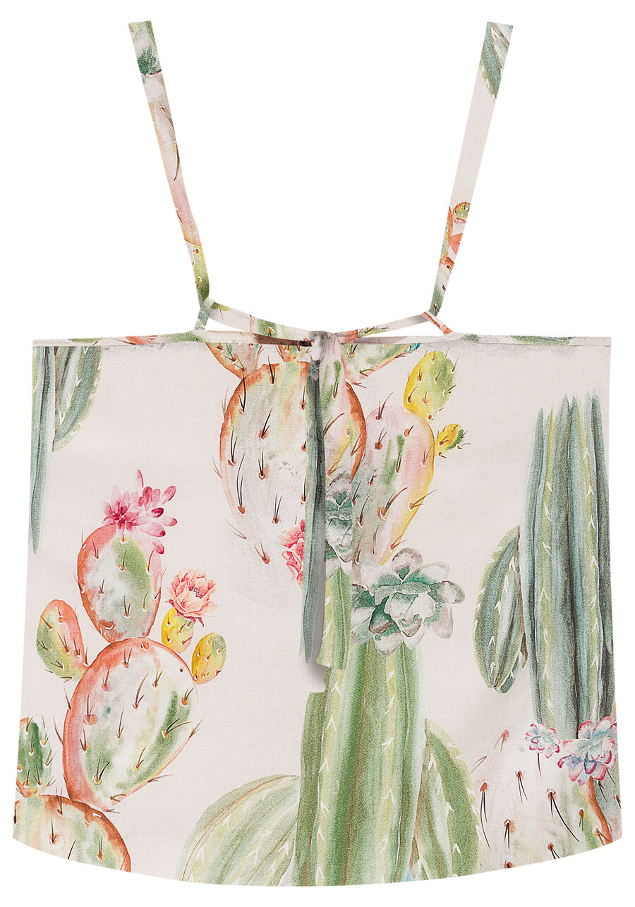 Blusa com Alças Crepe com Franjas, . Blusa com Alças Crepe com Franjas, , large.