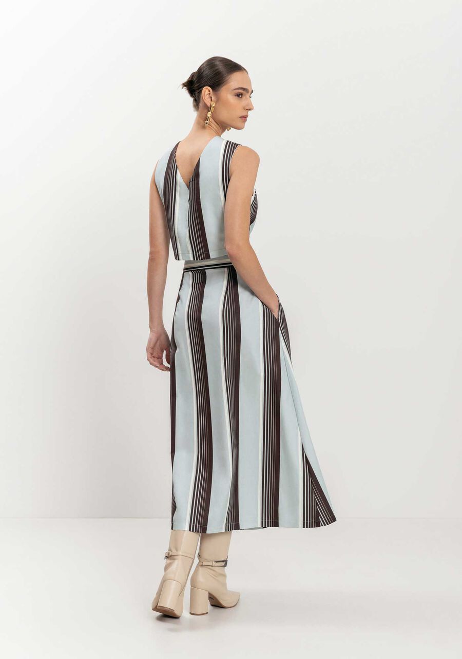 Saia Chá Evasê Com Cintura Alta E Botões Em Algodão, . Saia Chá Evasê Com Cintura Alta E Botões Em Algodão, , large.