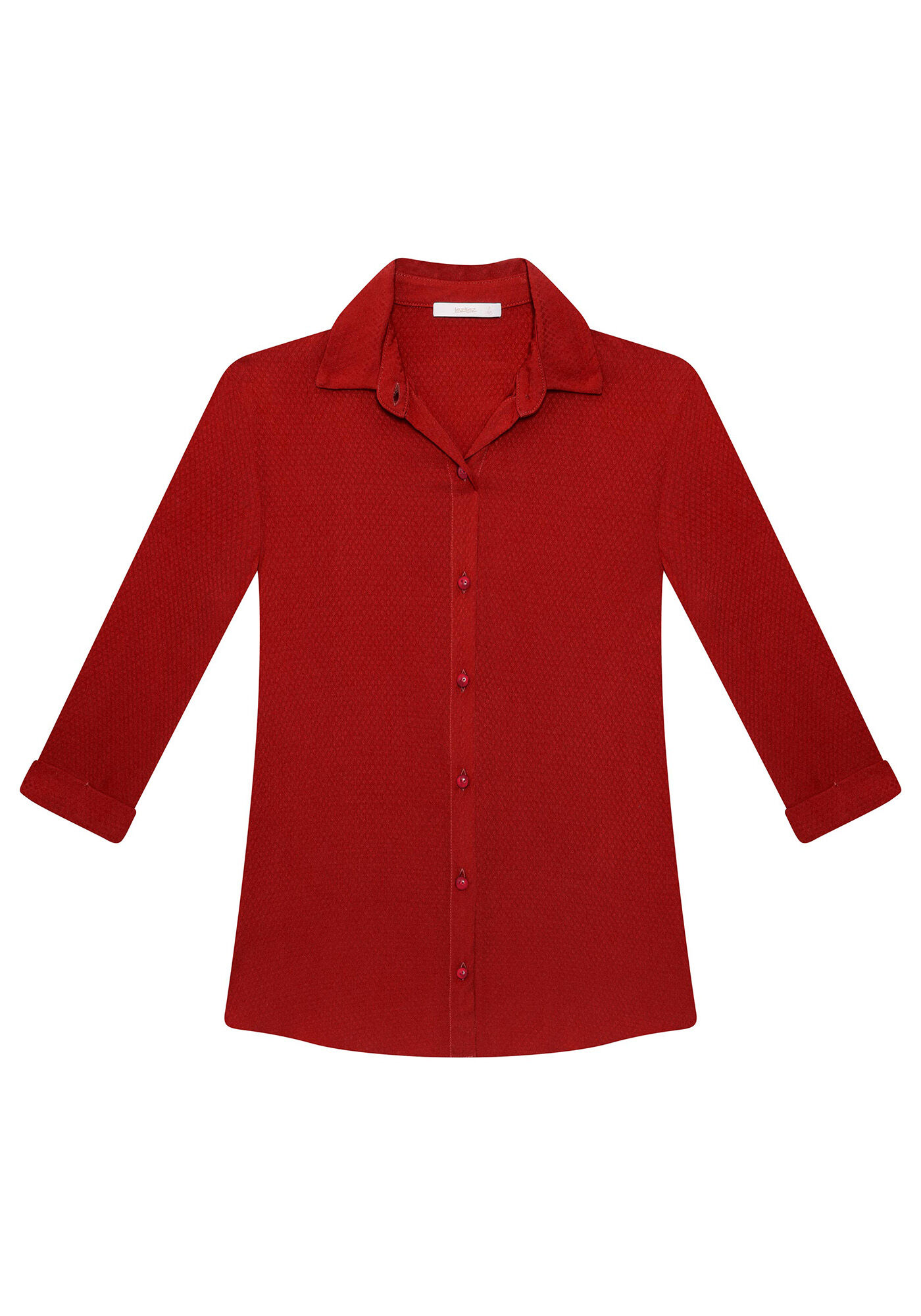 Camisa Manga 3/4 Cl&aacute;ssica Vermelho Bulgaria, , large.