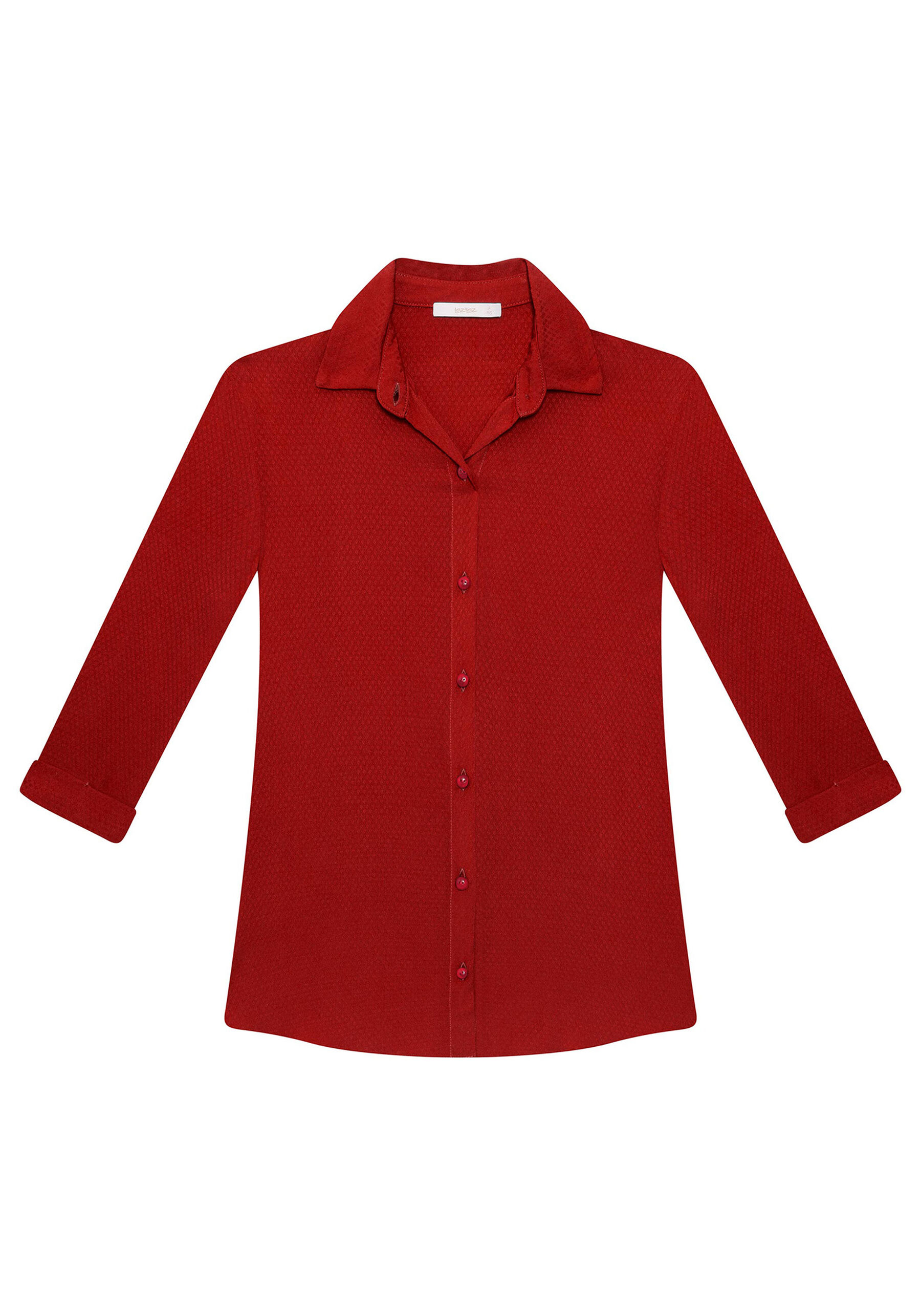 Camisa Manga 3/4 Clássica Vermelho Bulgaria, . Camisa Manga 3/4 Clássica Vermelho Bulgaria, , large.