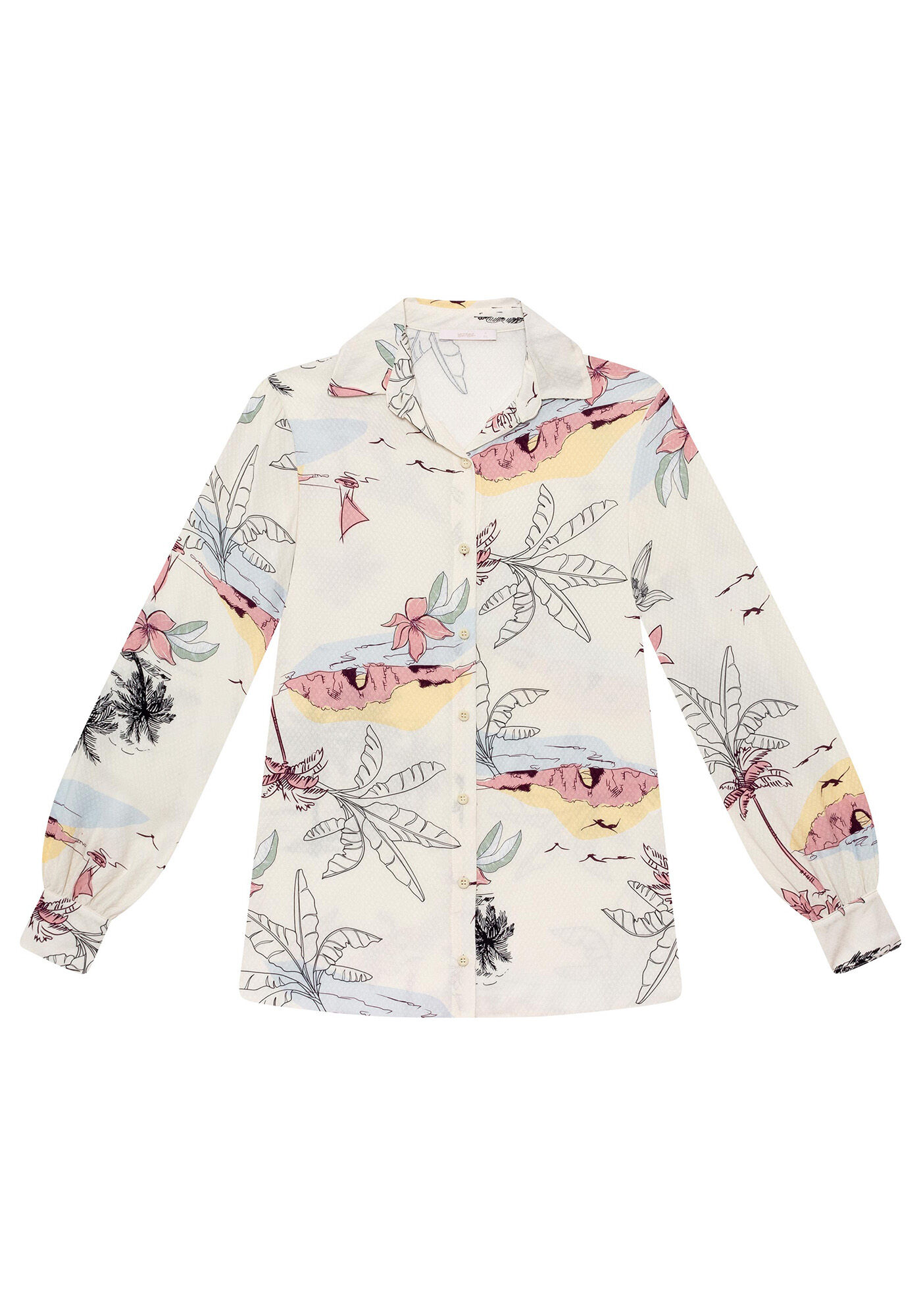 Camisa Manga Longa Estampa, , large.