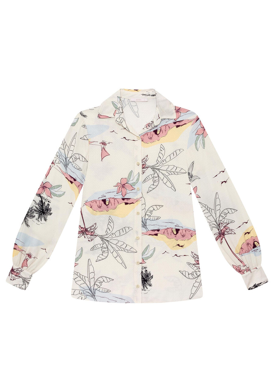 Camisa Manga Longa Estampa, . Camisa Manga Longa Estampa, , large.