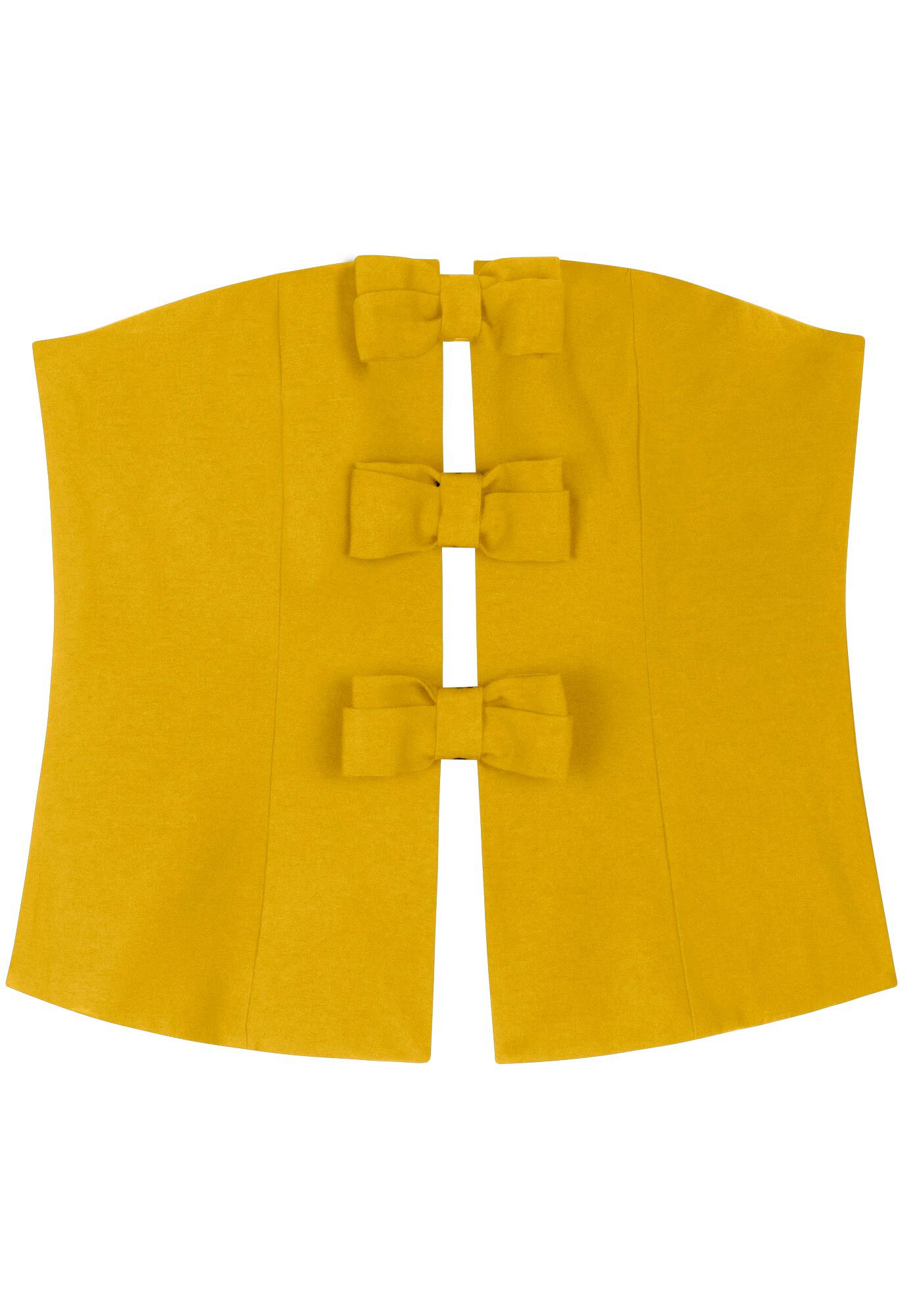 Blusa Sem Al&ccedil;as Com Z&iacute;per E La&ccedil;os Frontais, , large.